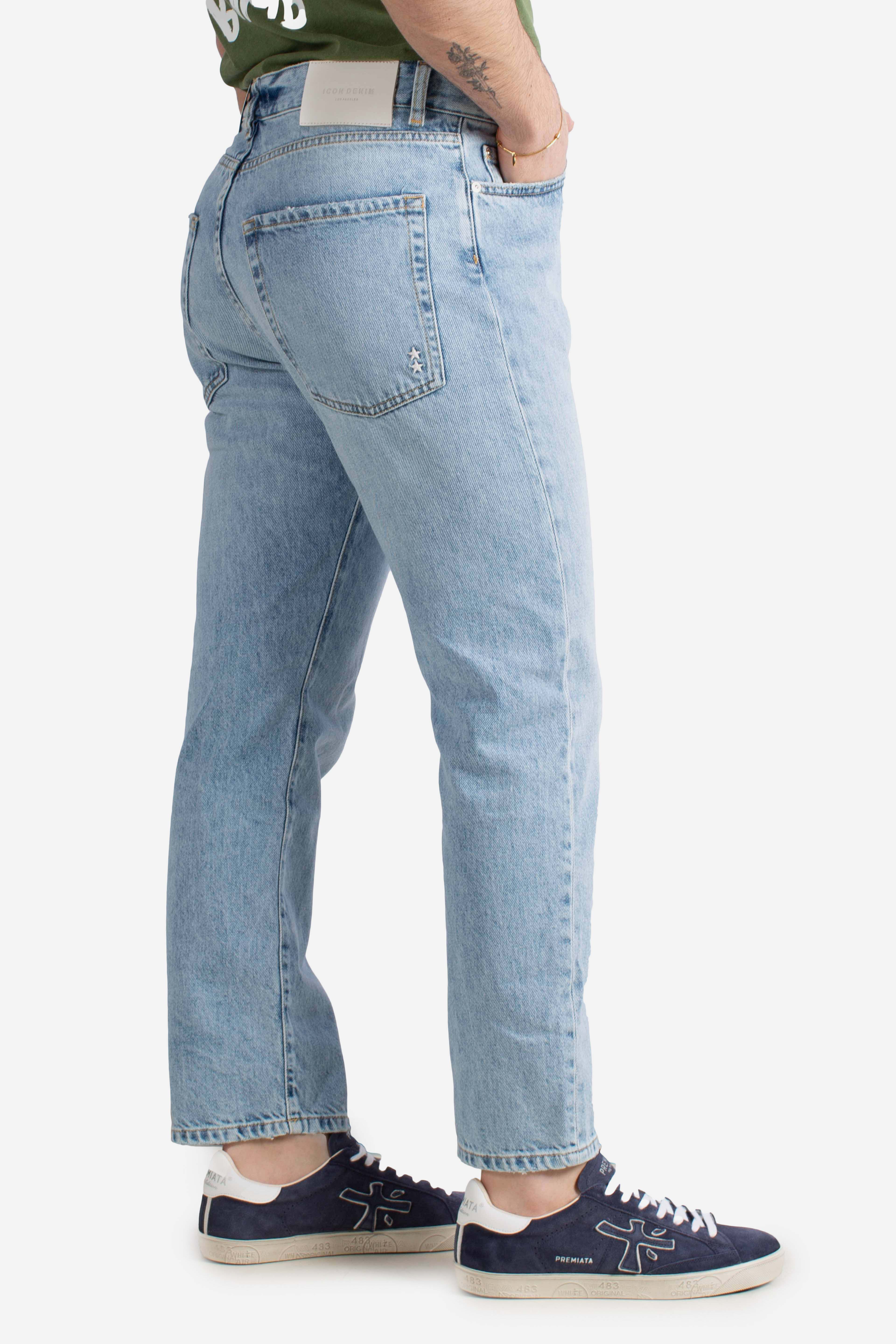 Jeans Icon Denim Josh in denim lavaggio chiaro
