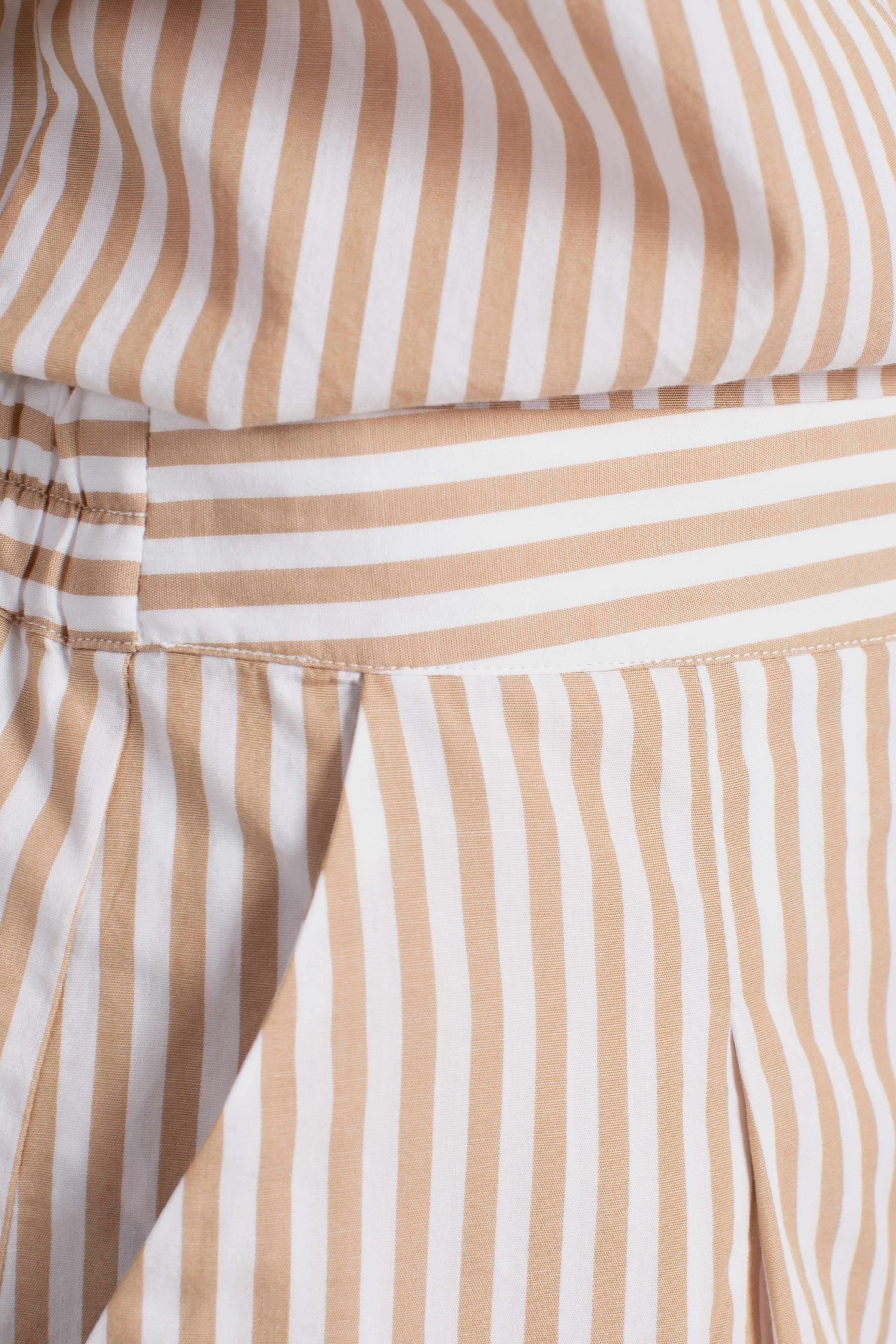 Short Amani a righe beige
