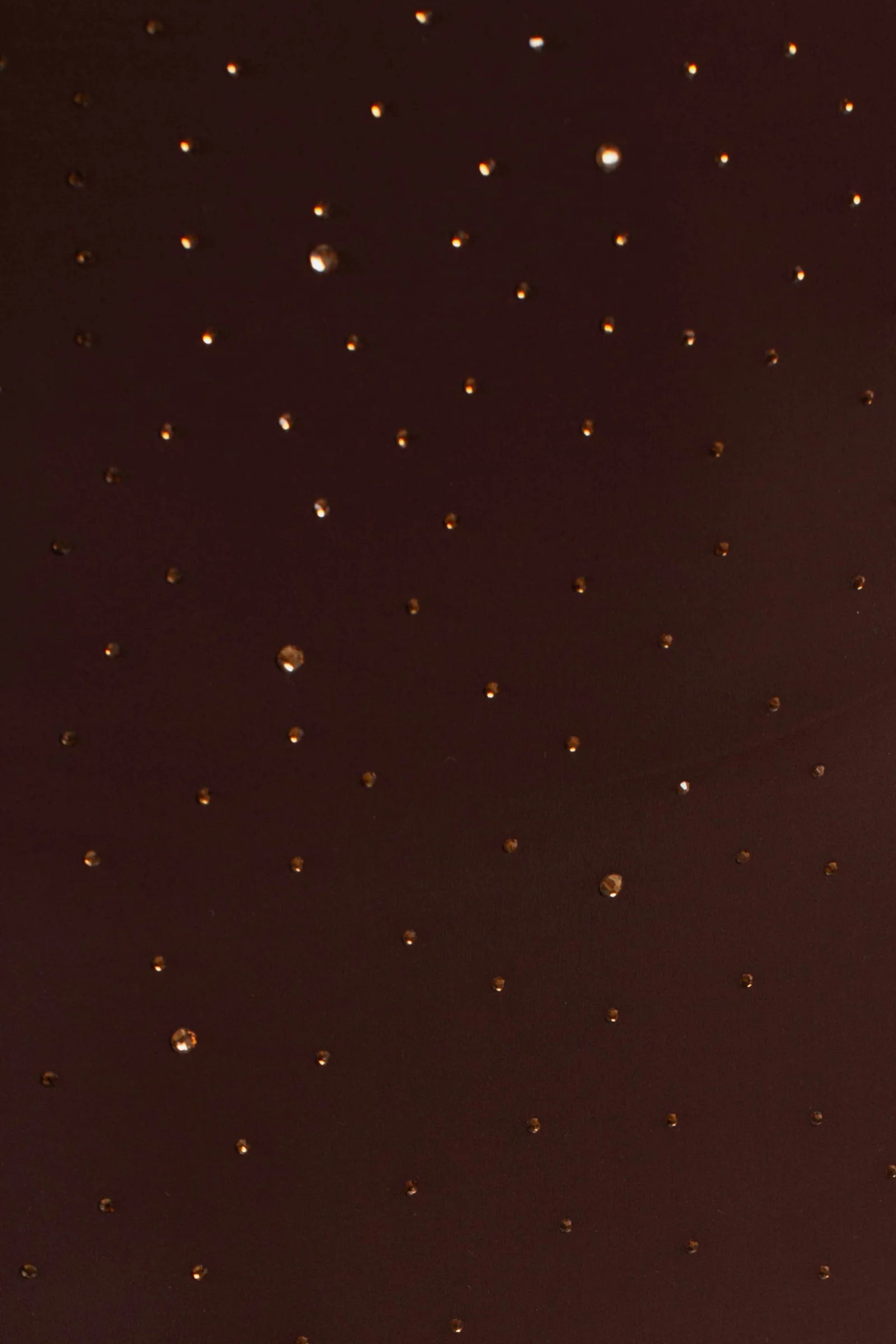 Abito lungo Evy marrone con strass effetto degradé