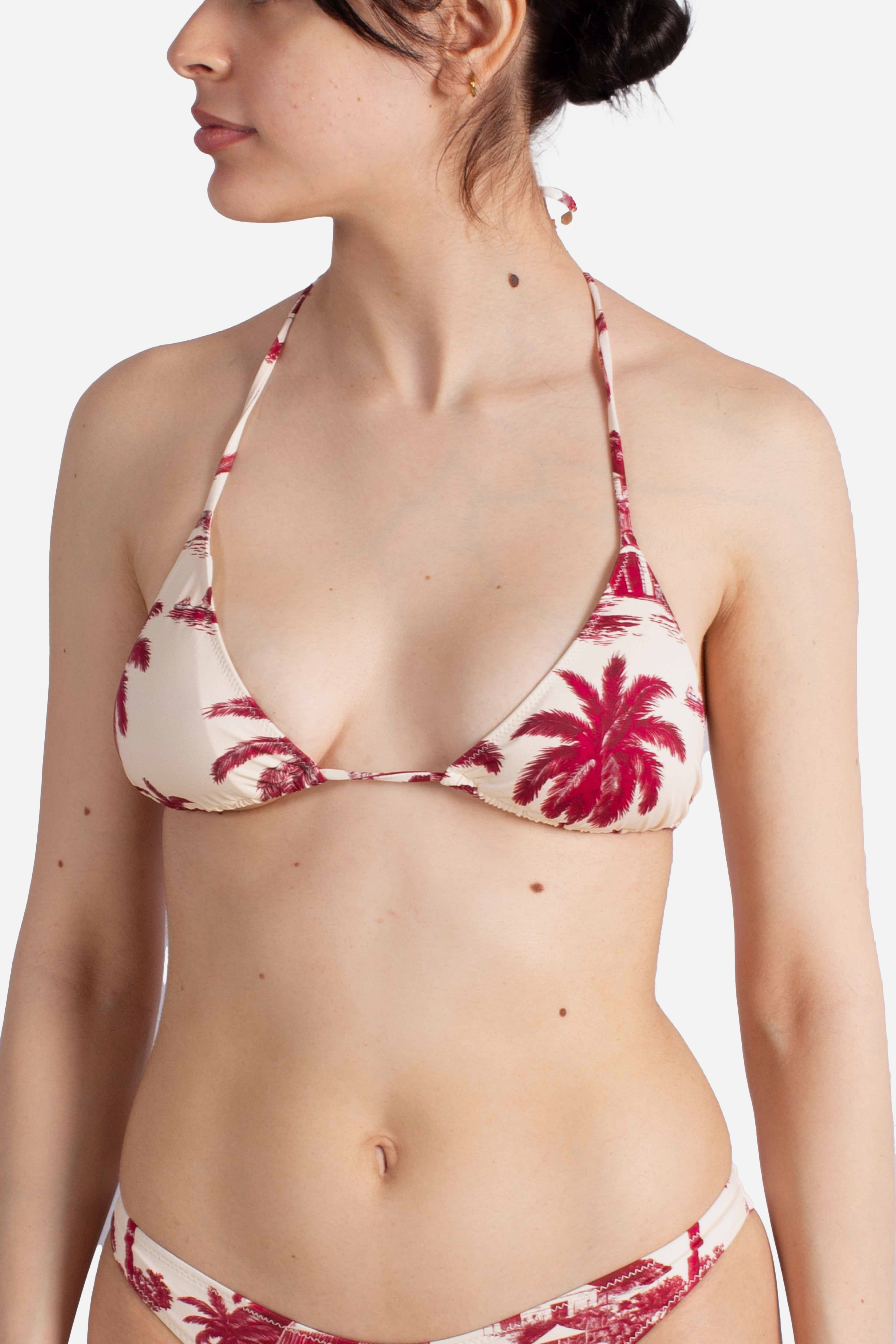 Leah top bikini triangolo con stampa ST BARTH JOUY