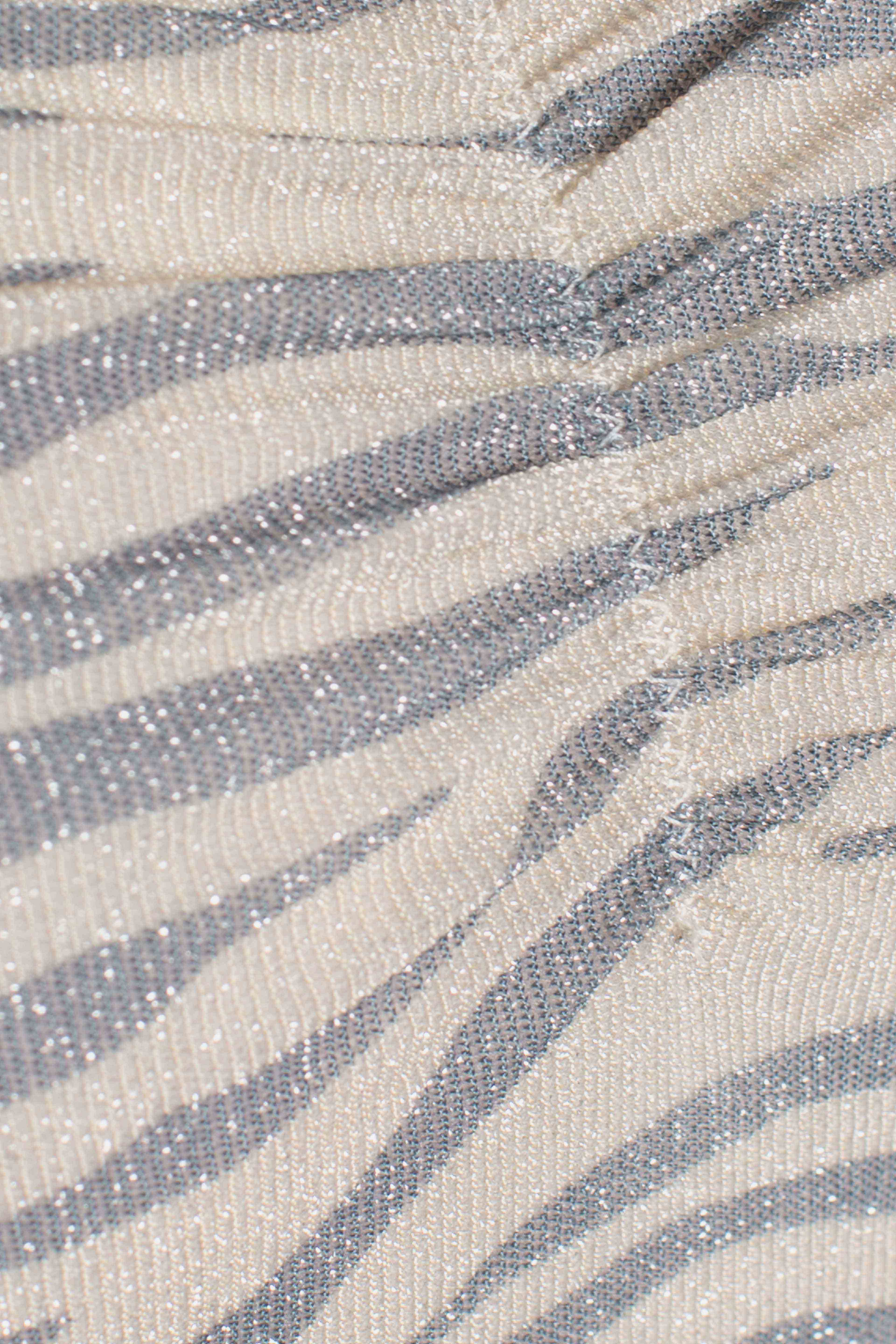 Soleil costume intero senza spalline lurex zebra color