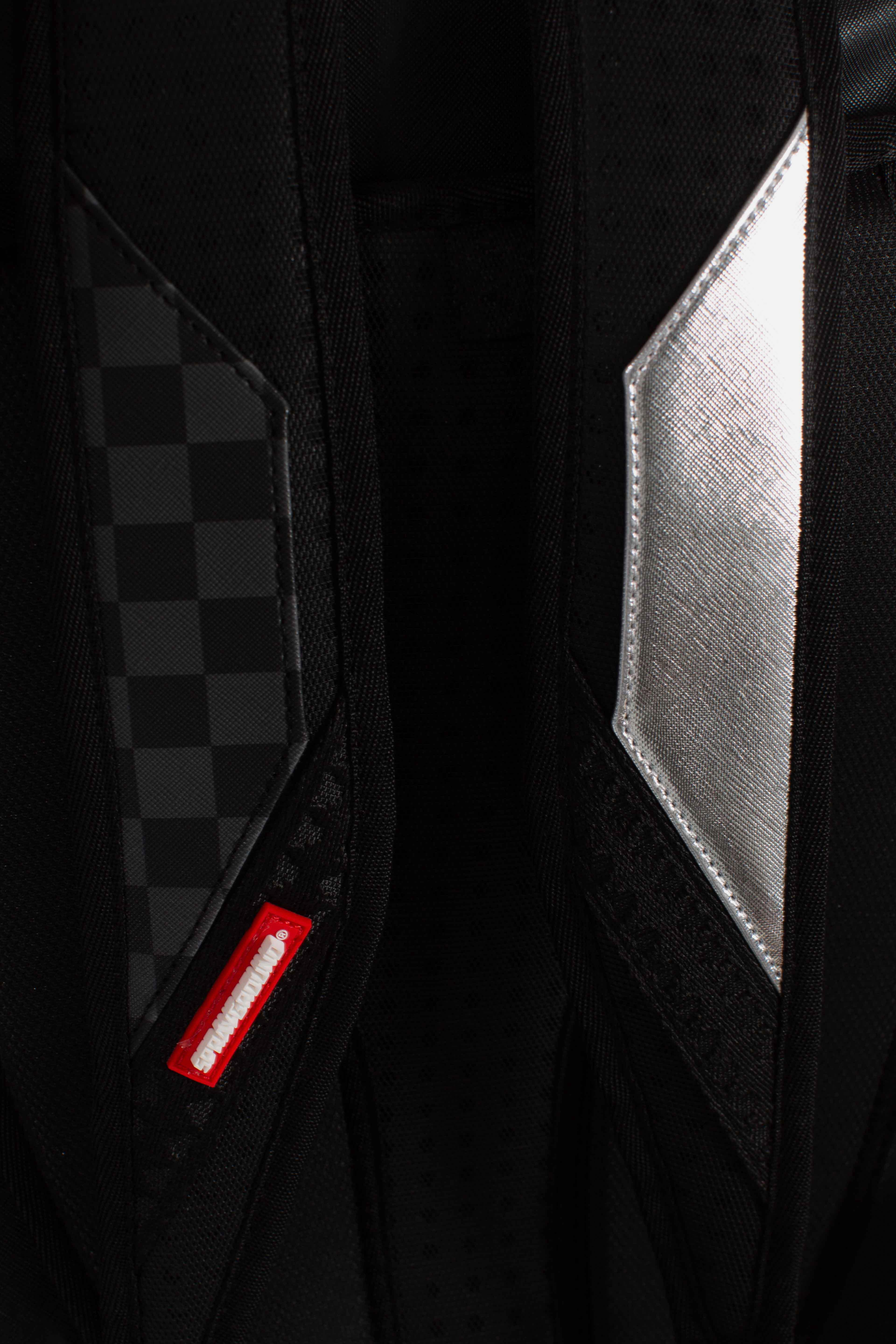 ZAINO SILVER SIDE DRIP BLACK CHECK DLXSV BACKPACK