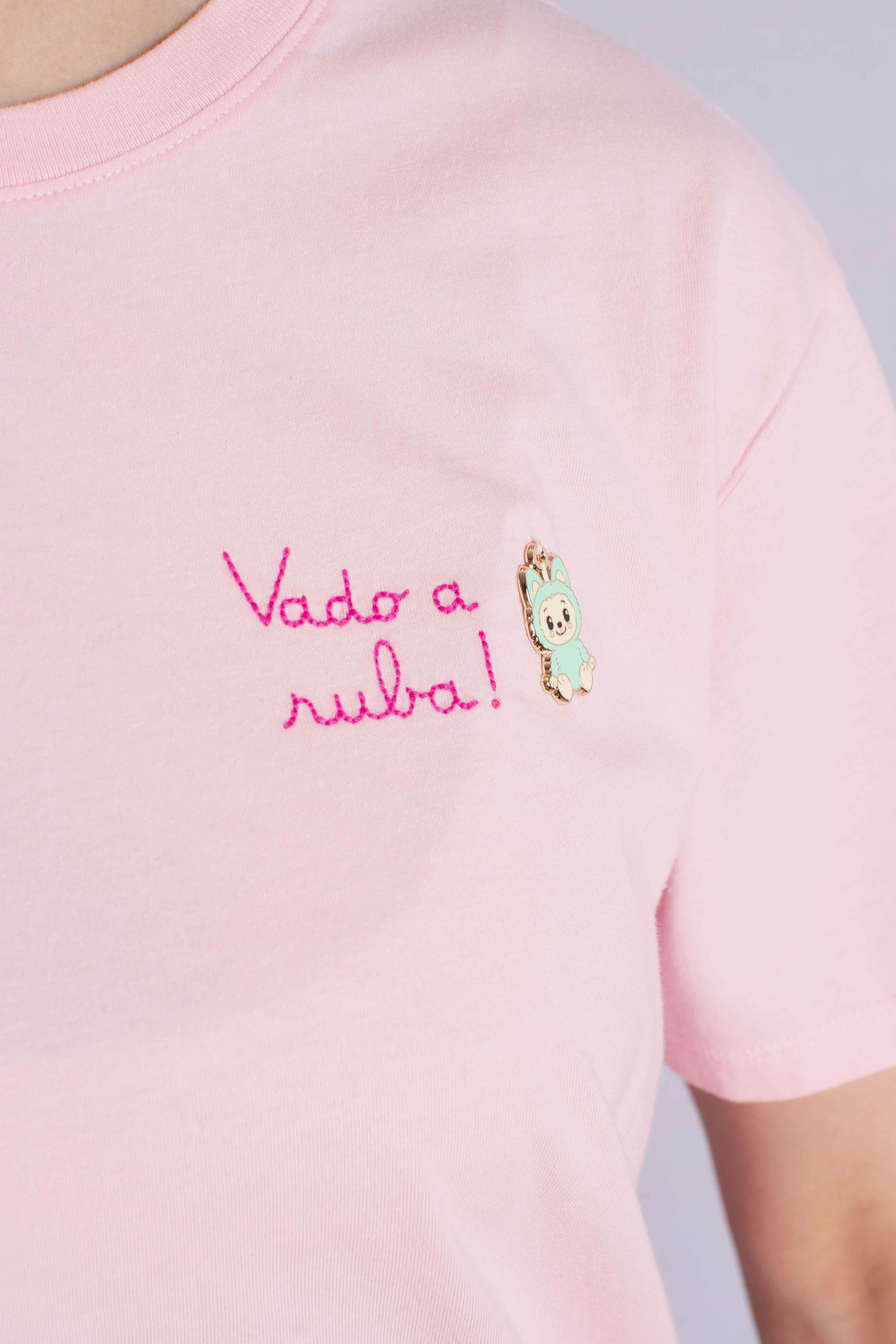 T-shirt Emilie in cotone con ricamo VADO A RUBA