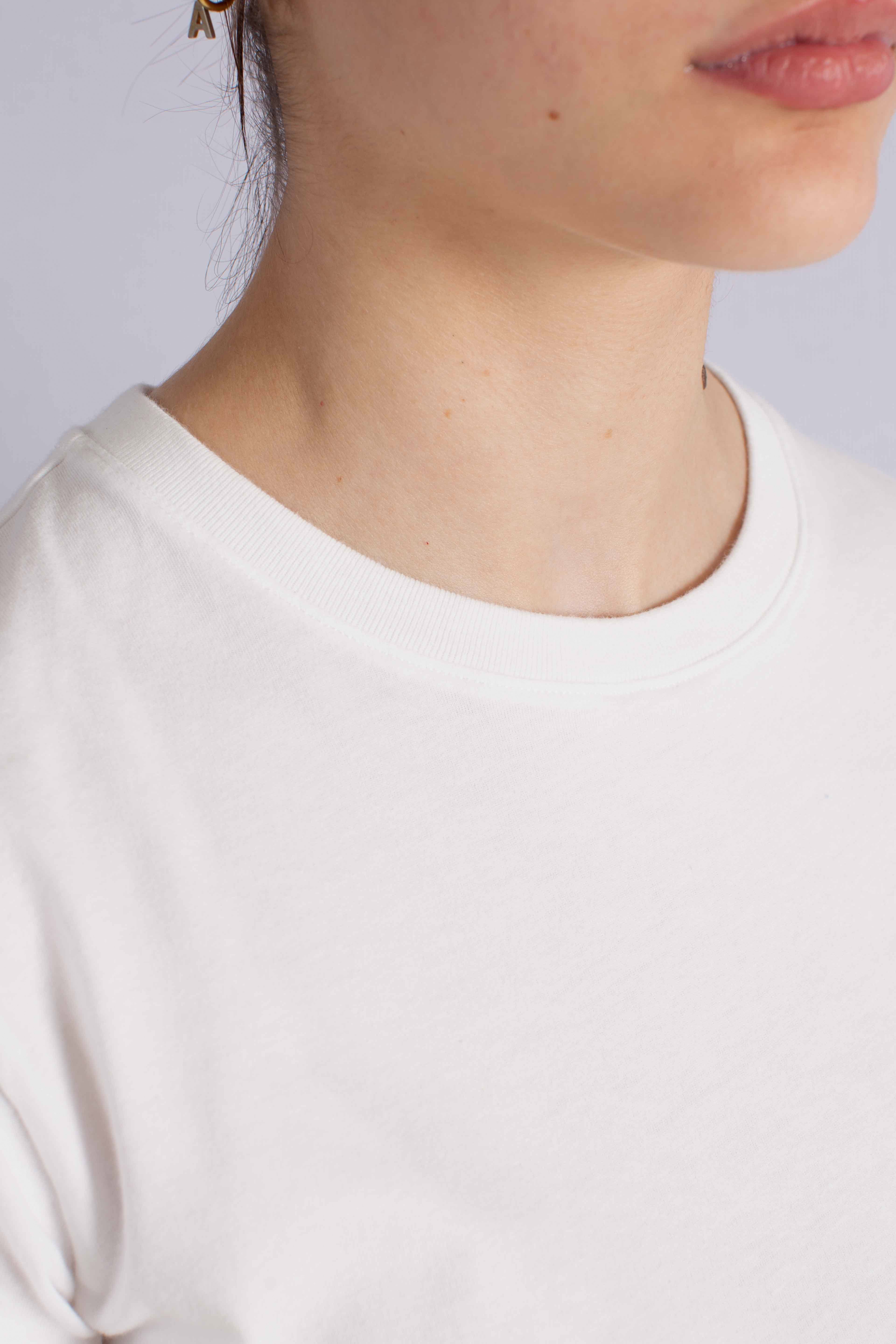 T-shirt Emilie in cotone con ricamo St. Barth be strass