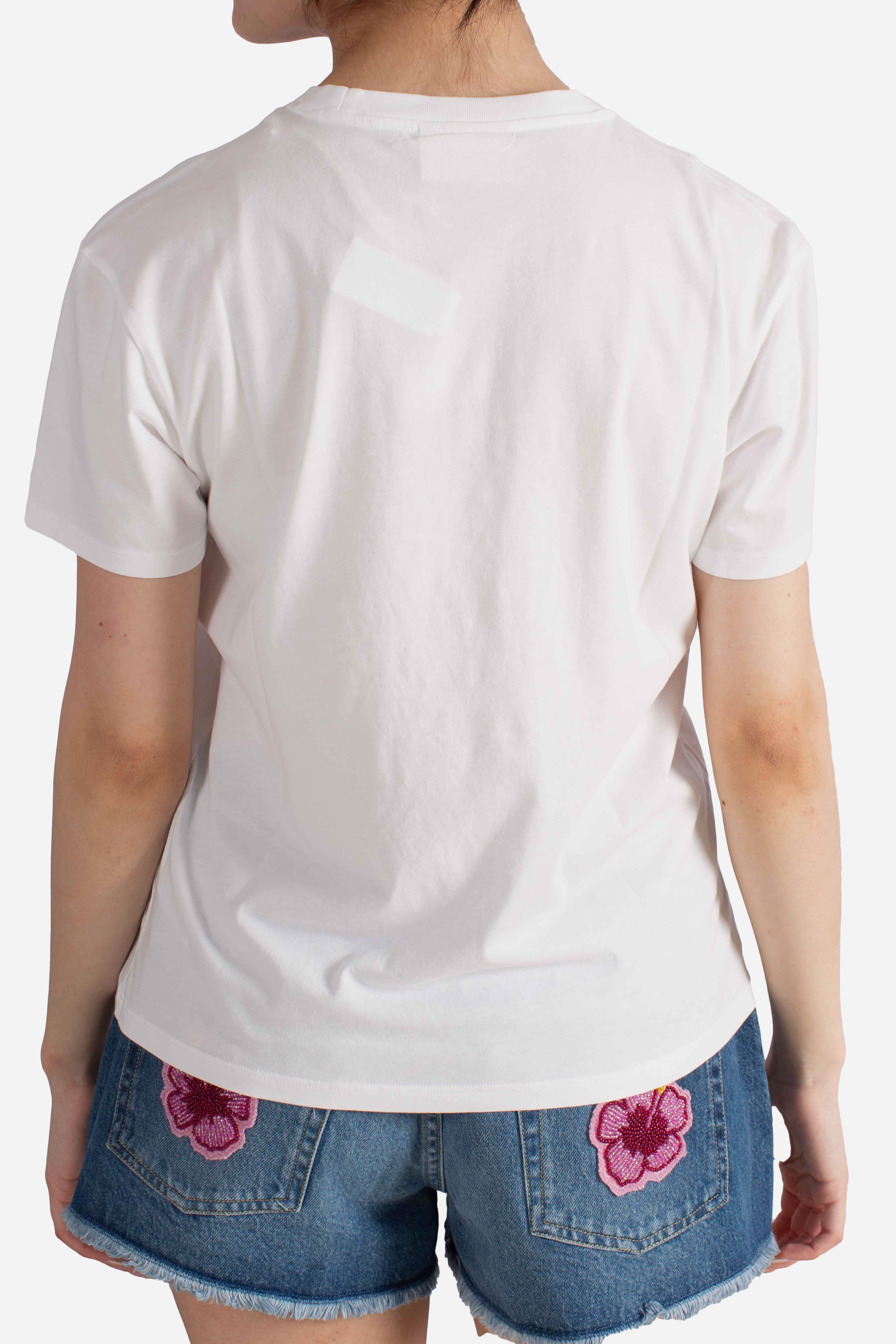 T-shirt Emilie in cotone con applicazione St.Barth animalier patch