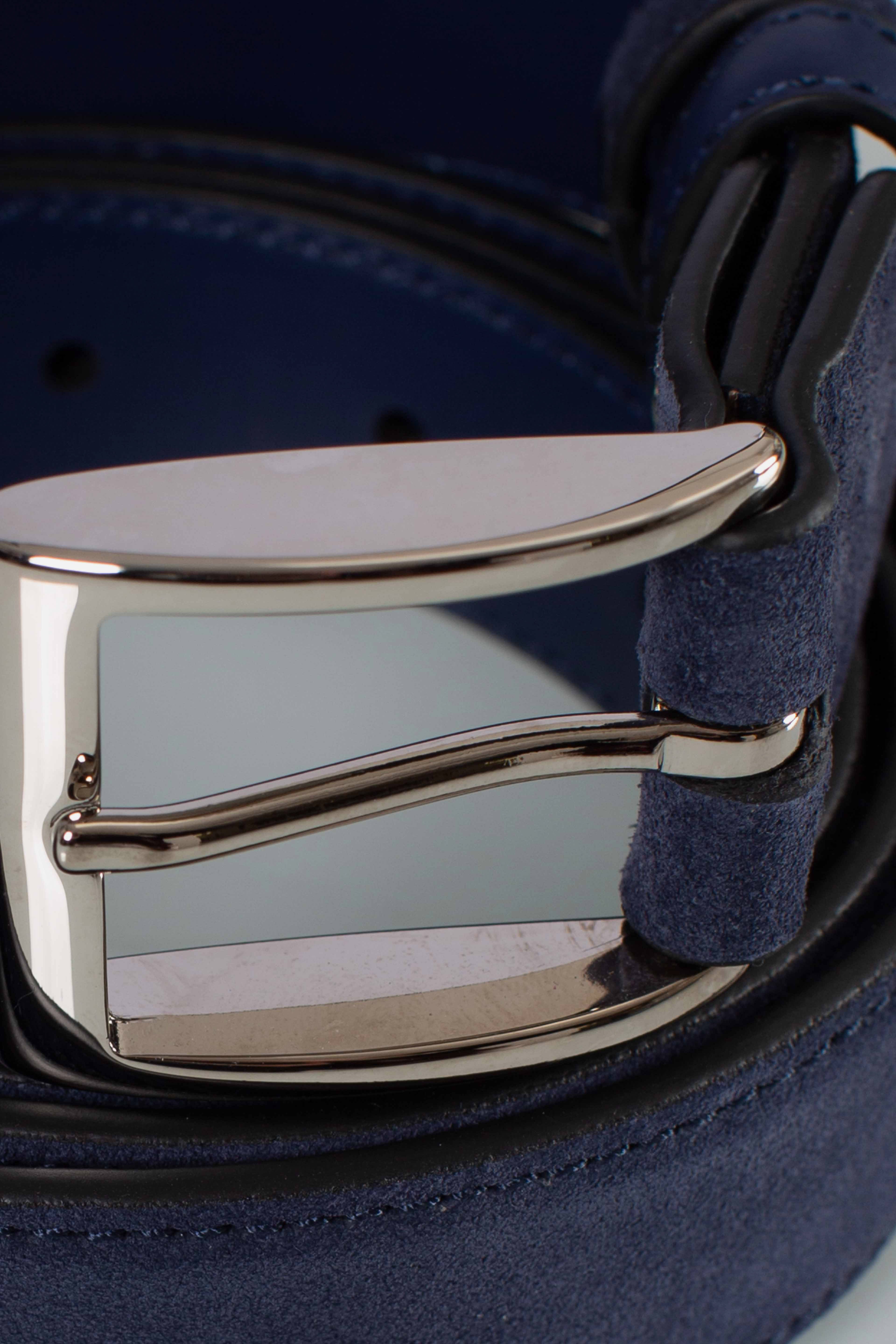 Cintura 30mm regolabile double blu