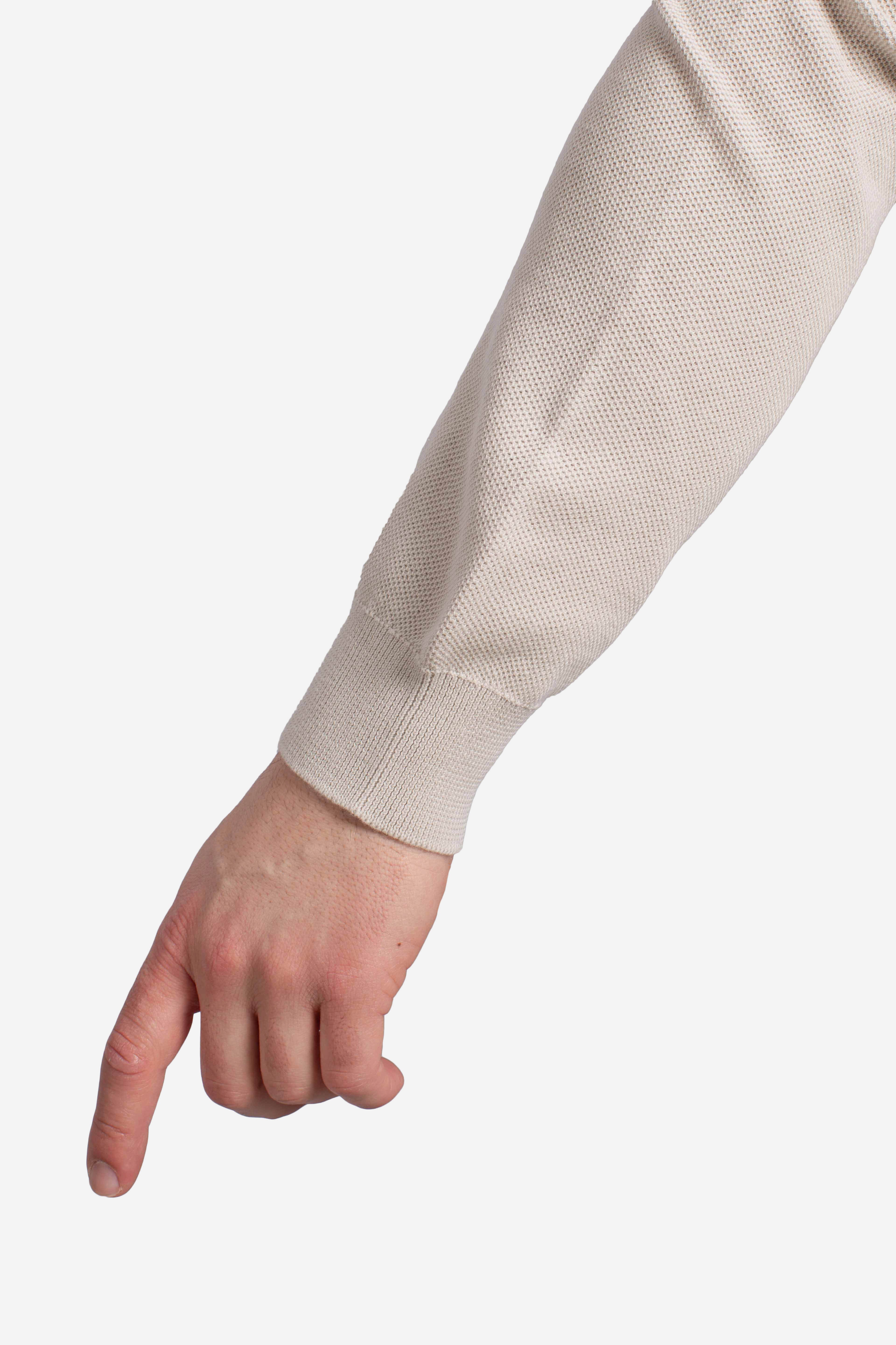 Pull Girocollo Travel in Cotone beige