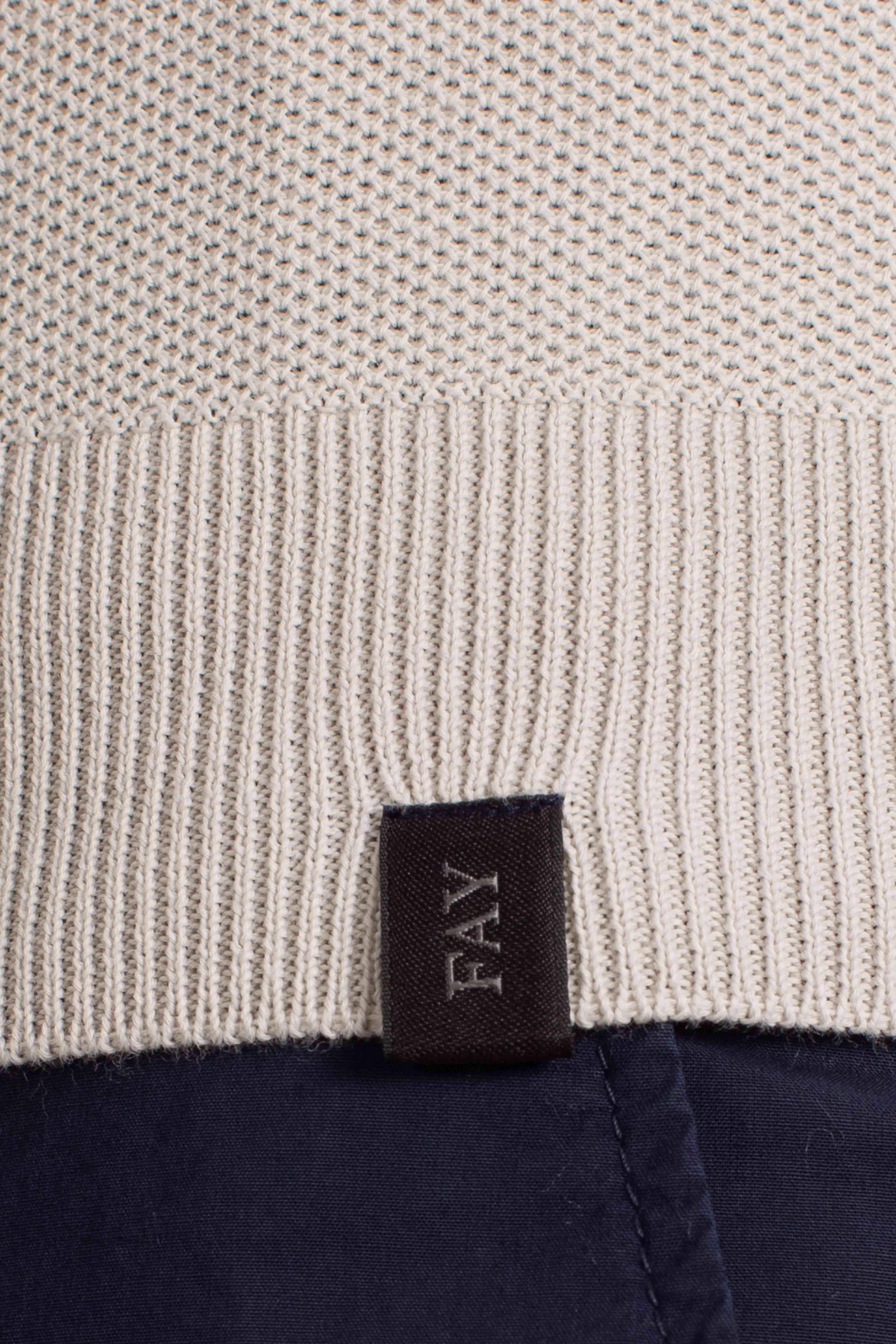 Pull Girocollo Travel in Cotone beige