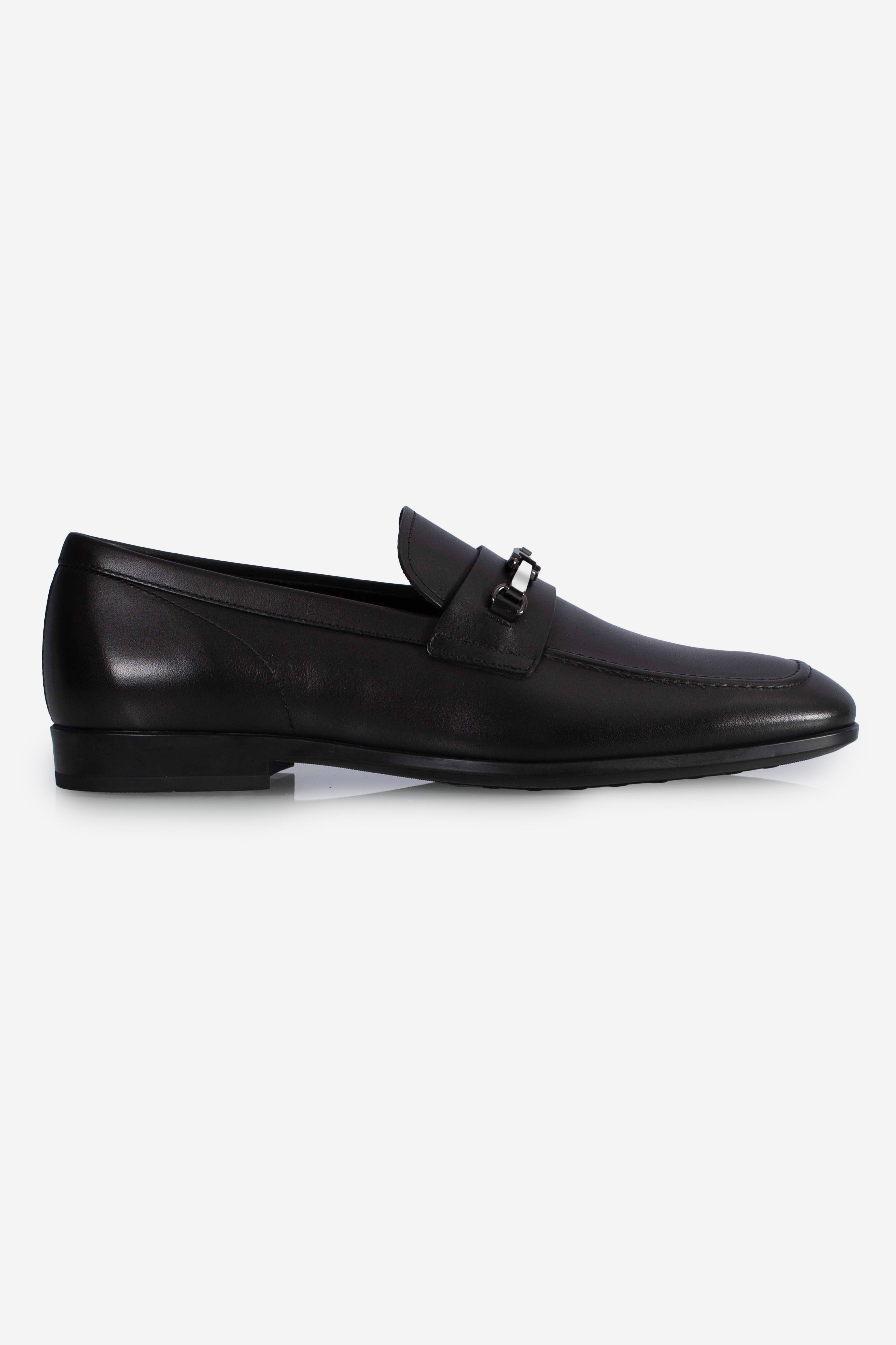 Mocassino in pelle nero