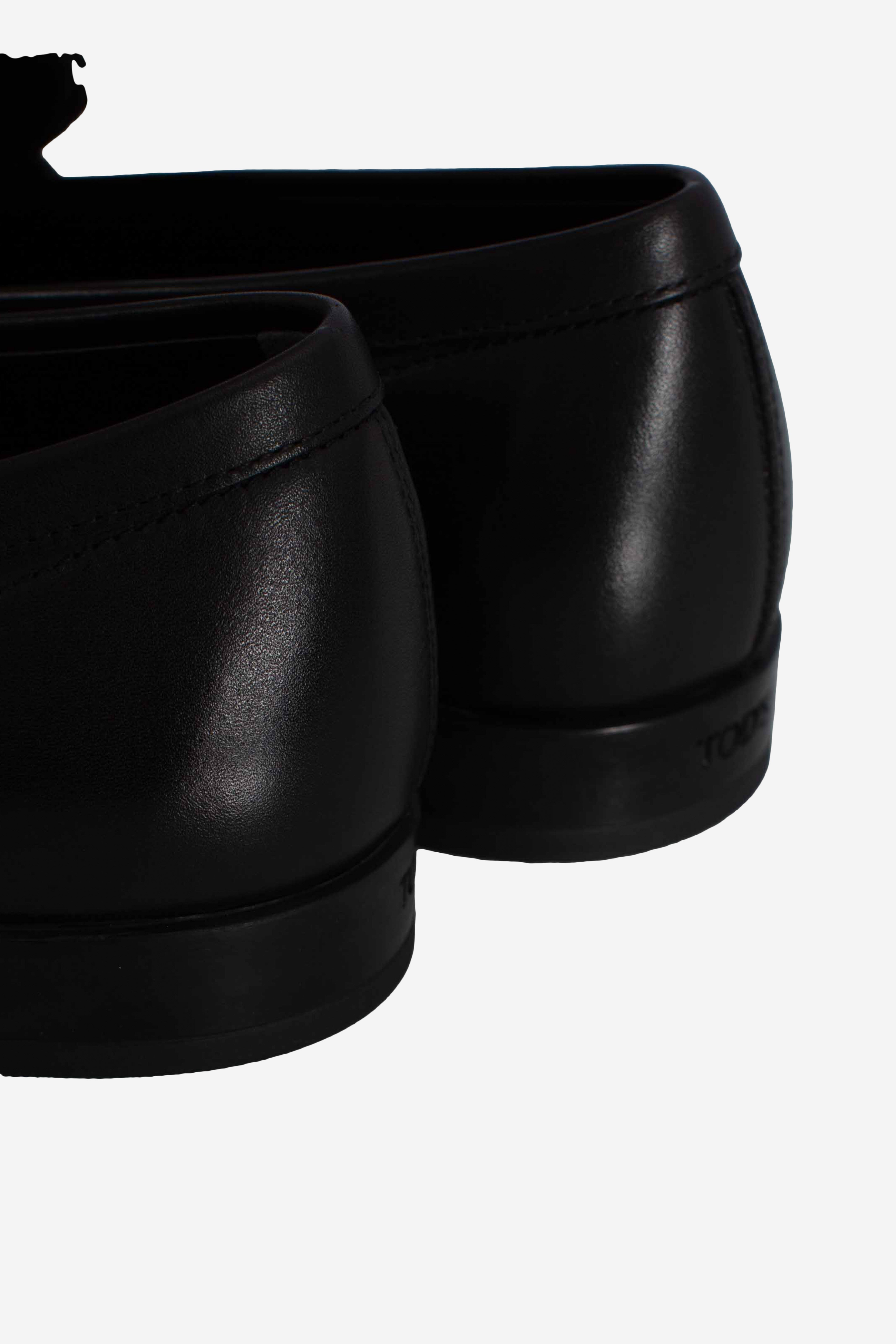 Mocassino in pelle nero