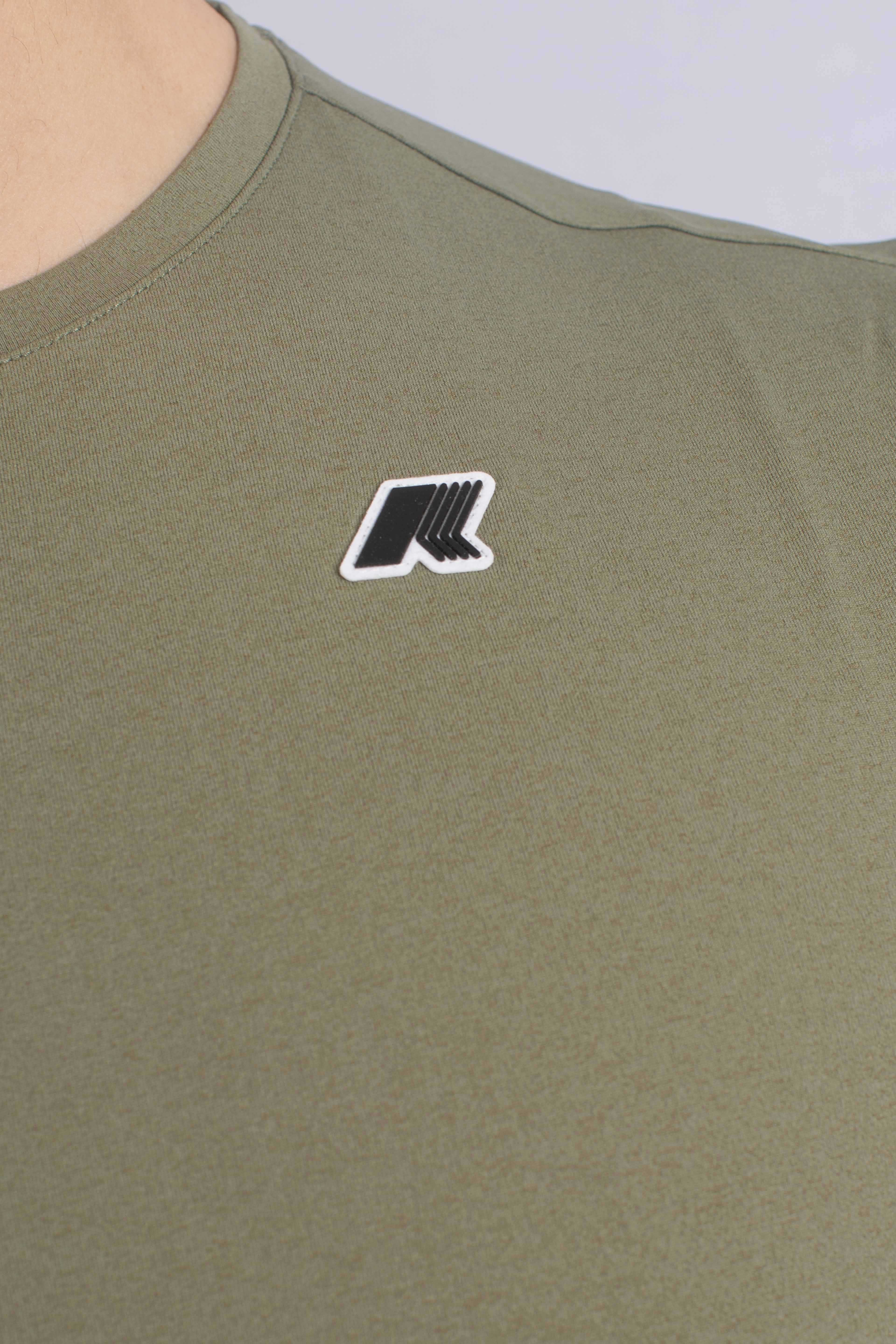 T-shirt Sergine travel green lichen