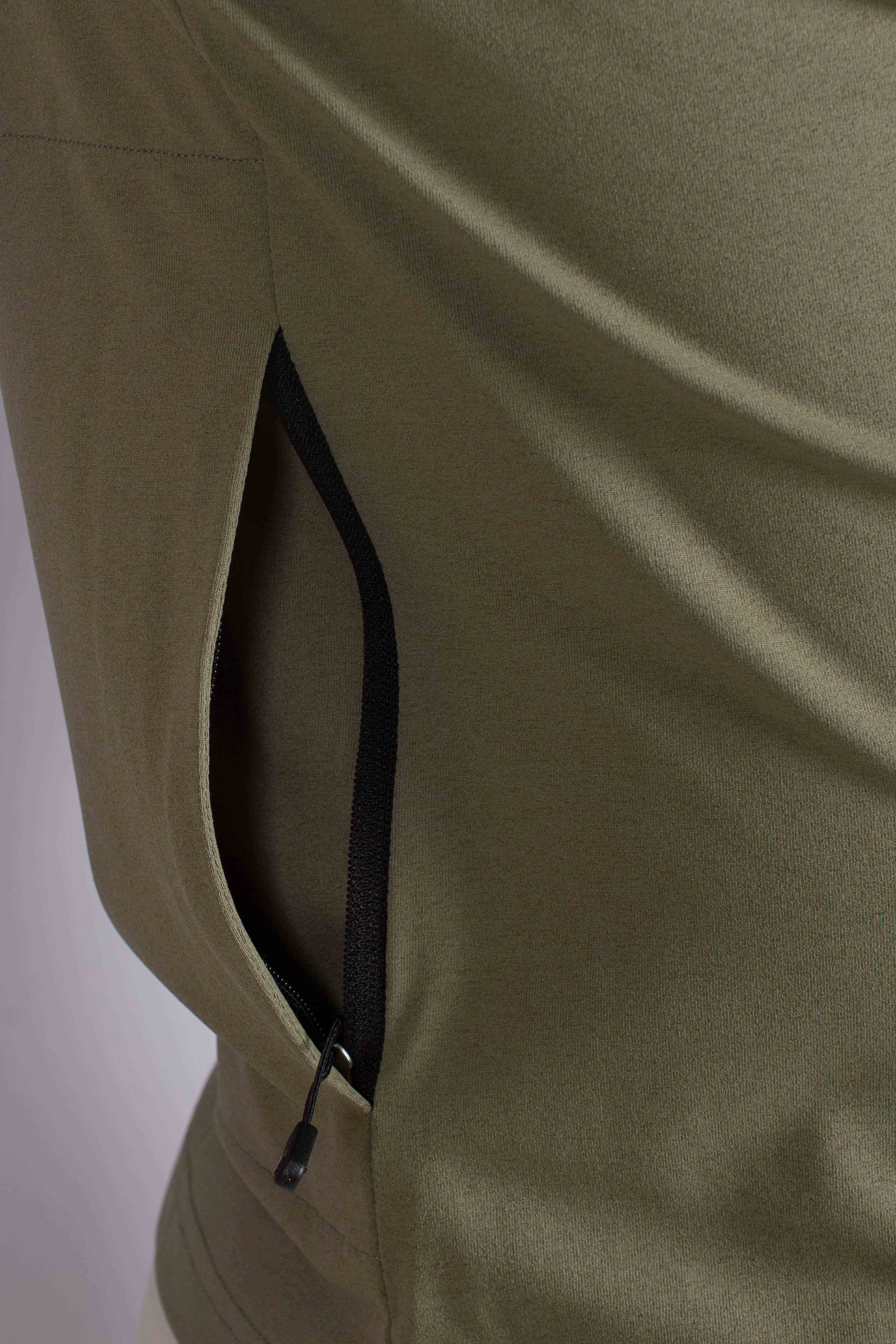 T-shirt Sergine travel green lichen