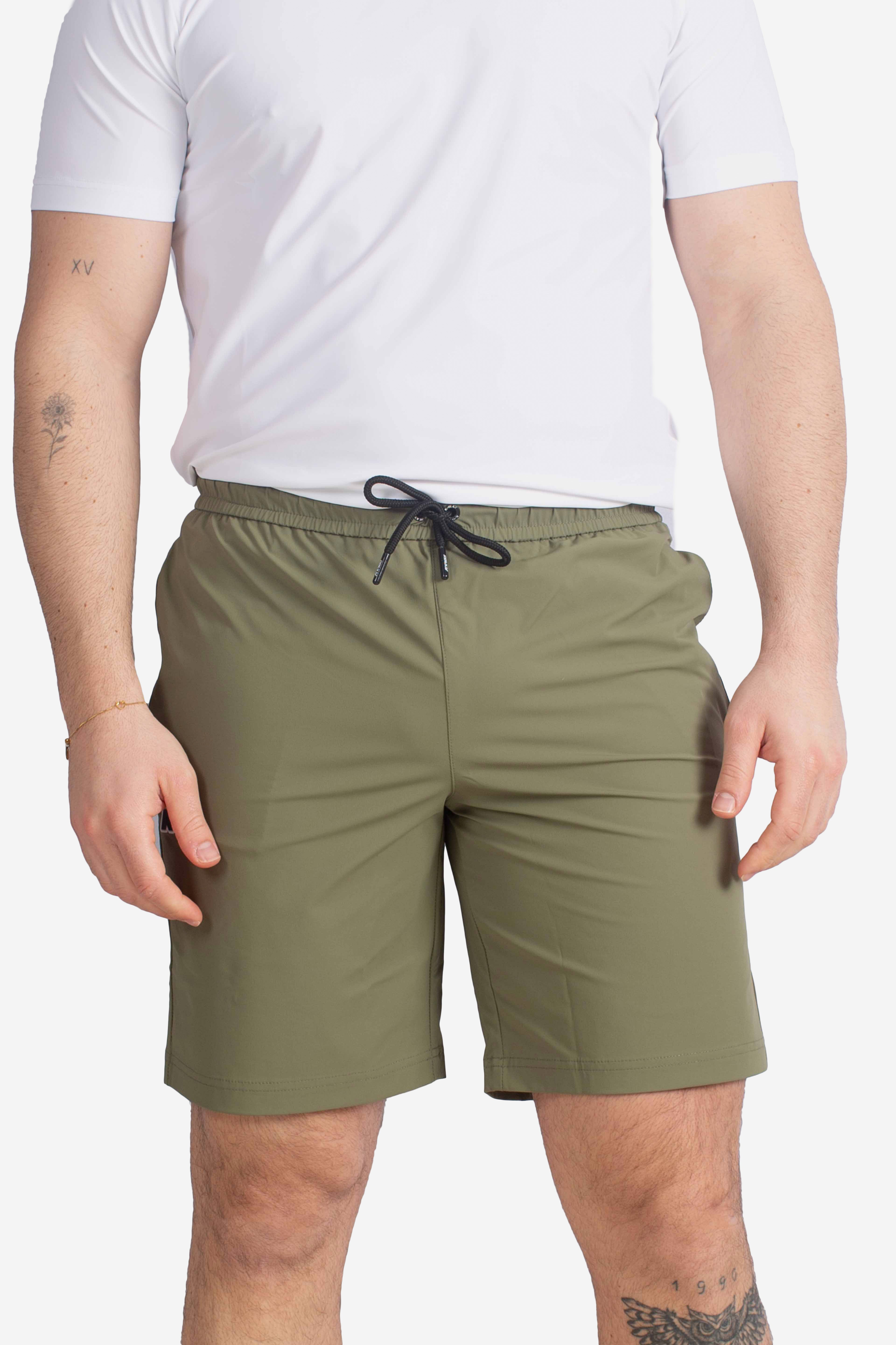 Pantaloncino tecnico Nesilier travel green lichen