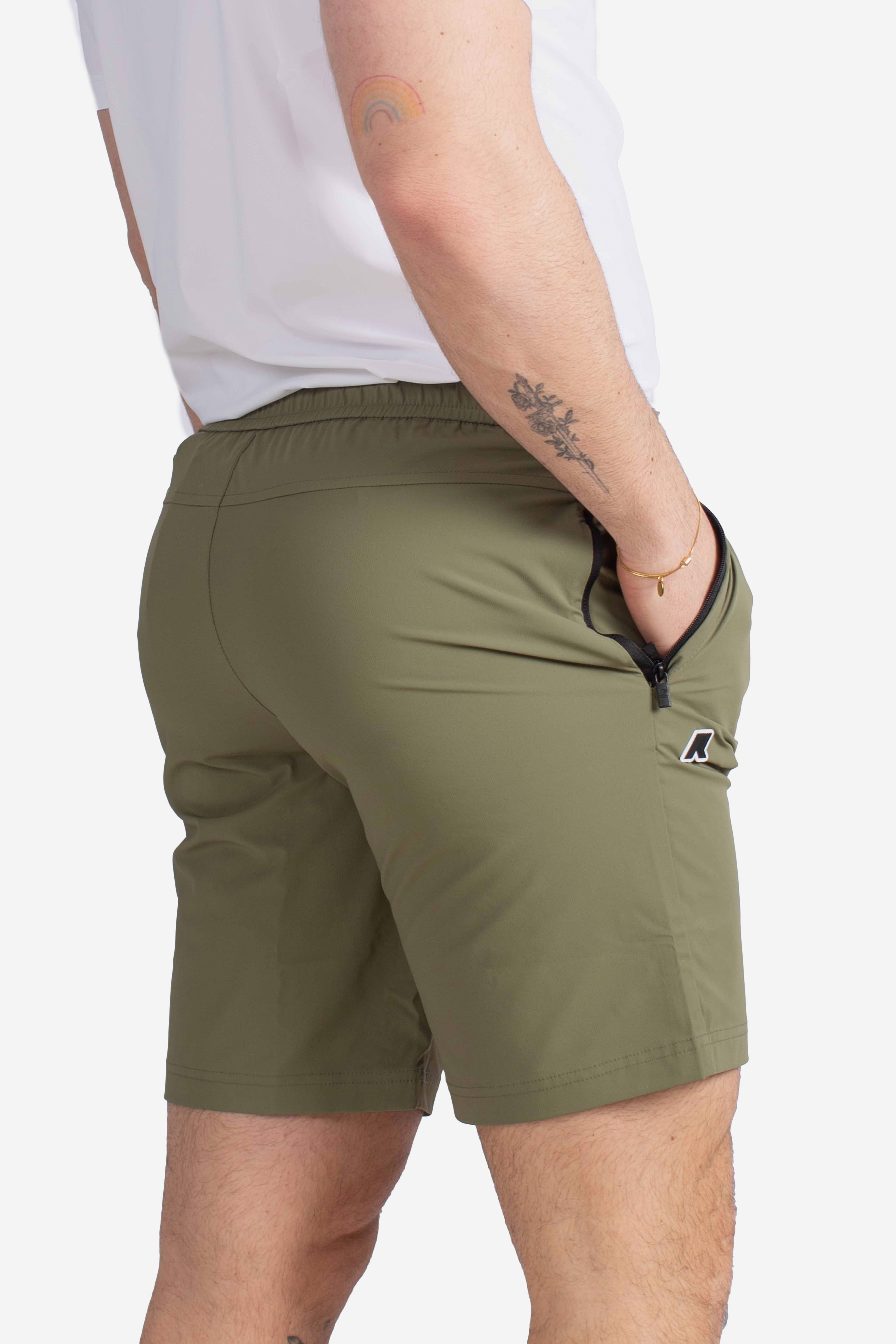 Pantaloncino tecnico Nesilier travel green lichen