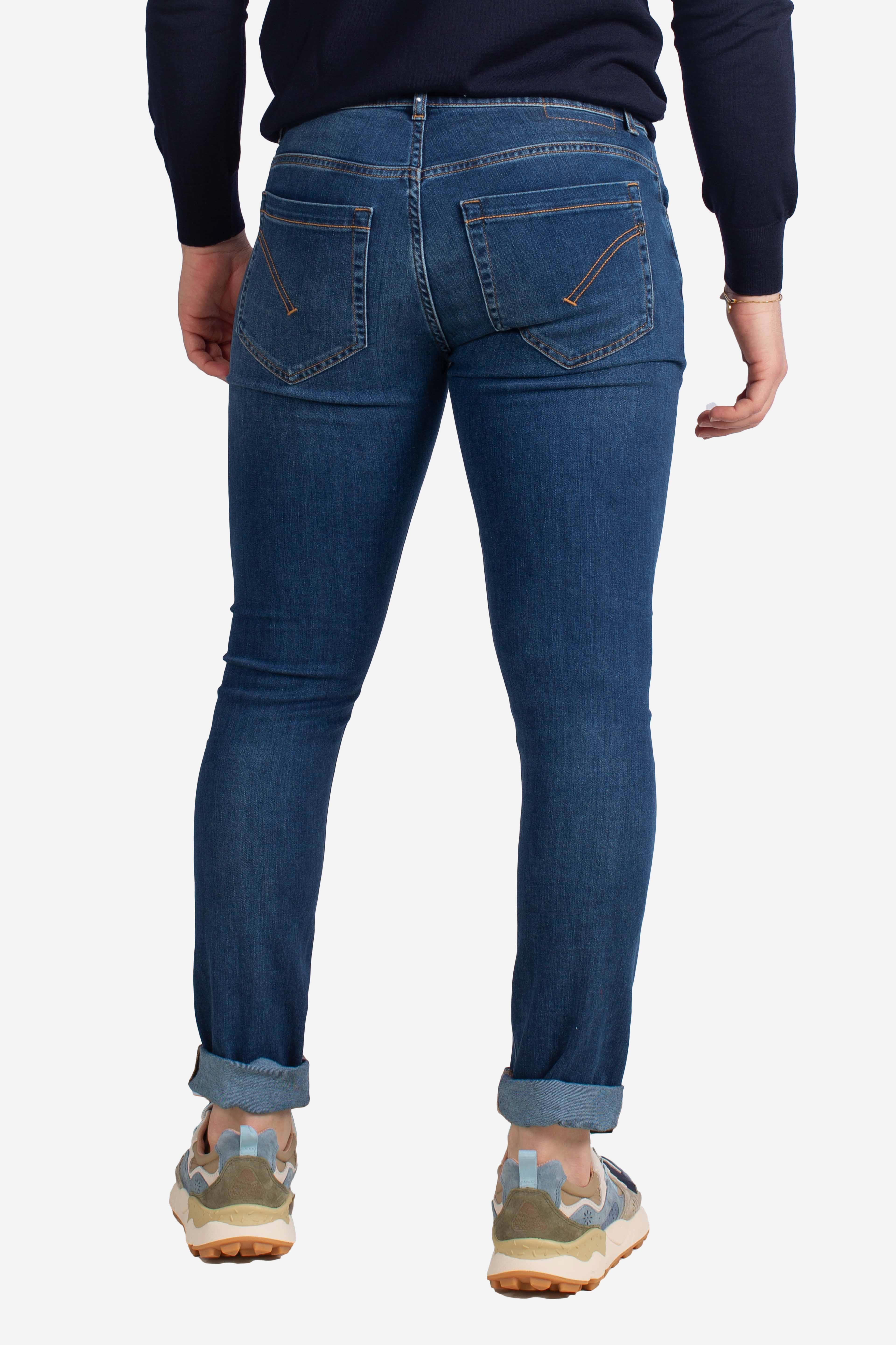 Jeans 5 tasche skinny George in coolmax denim stretch 9 oz