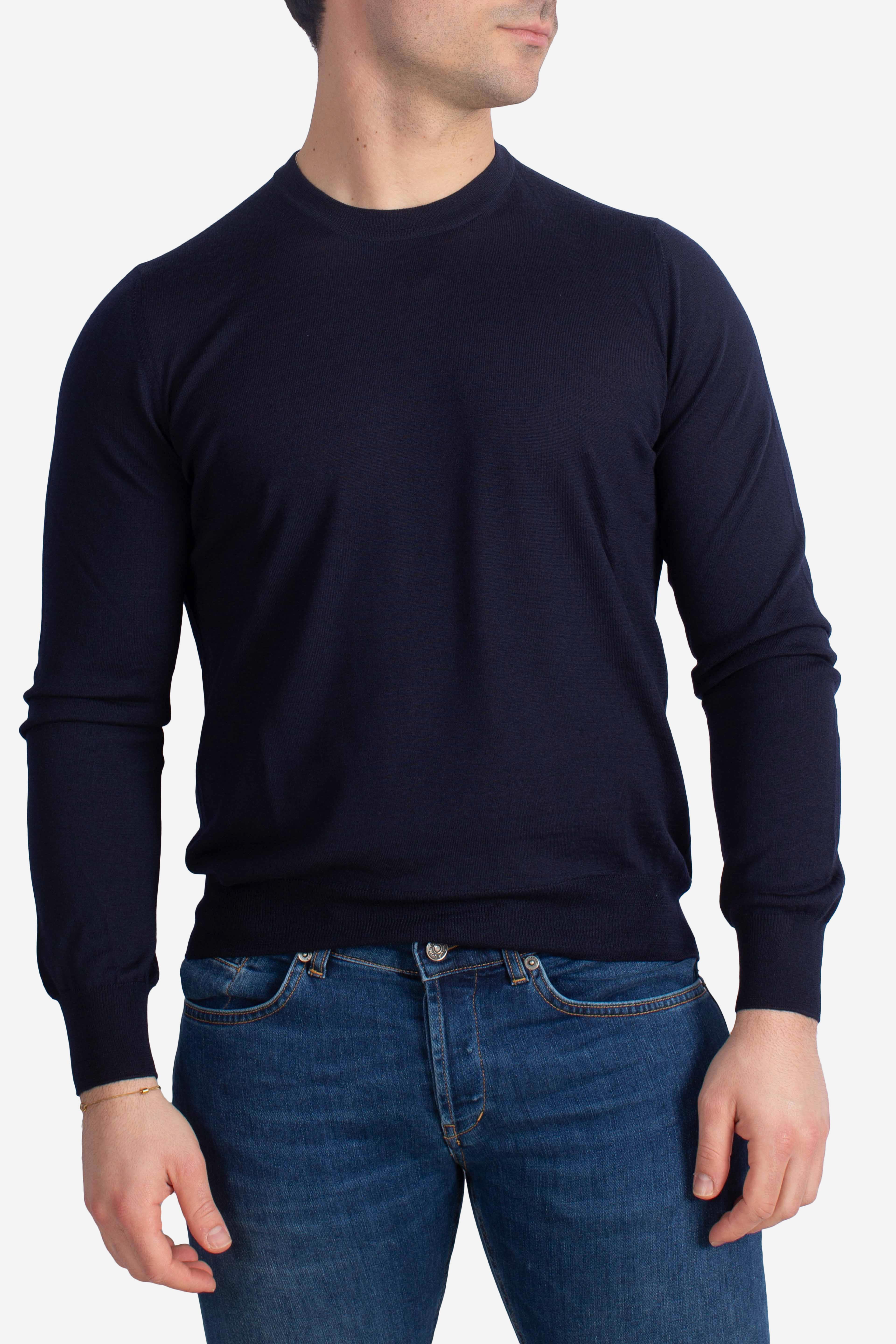 Maglia girocollo Axel blu