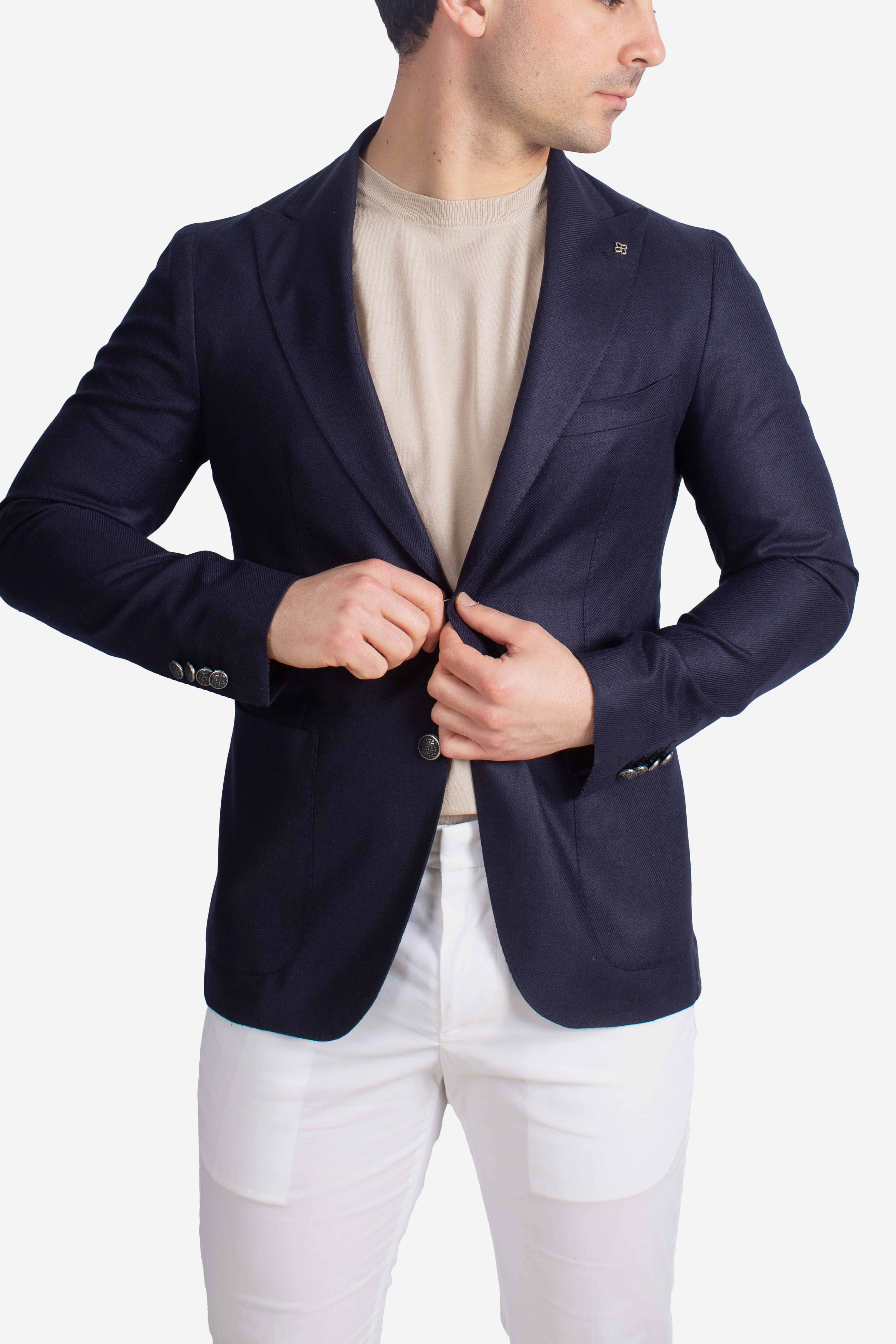 Giacca monopetto Montecarlo blu