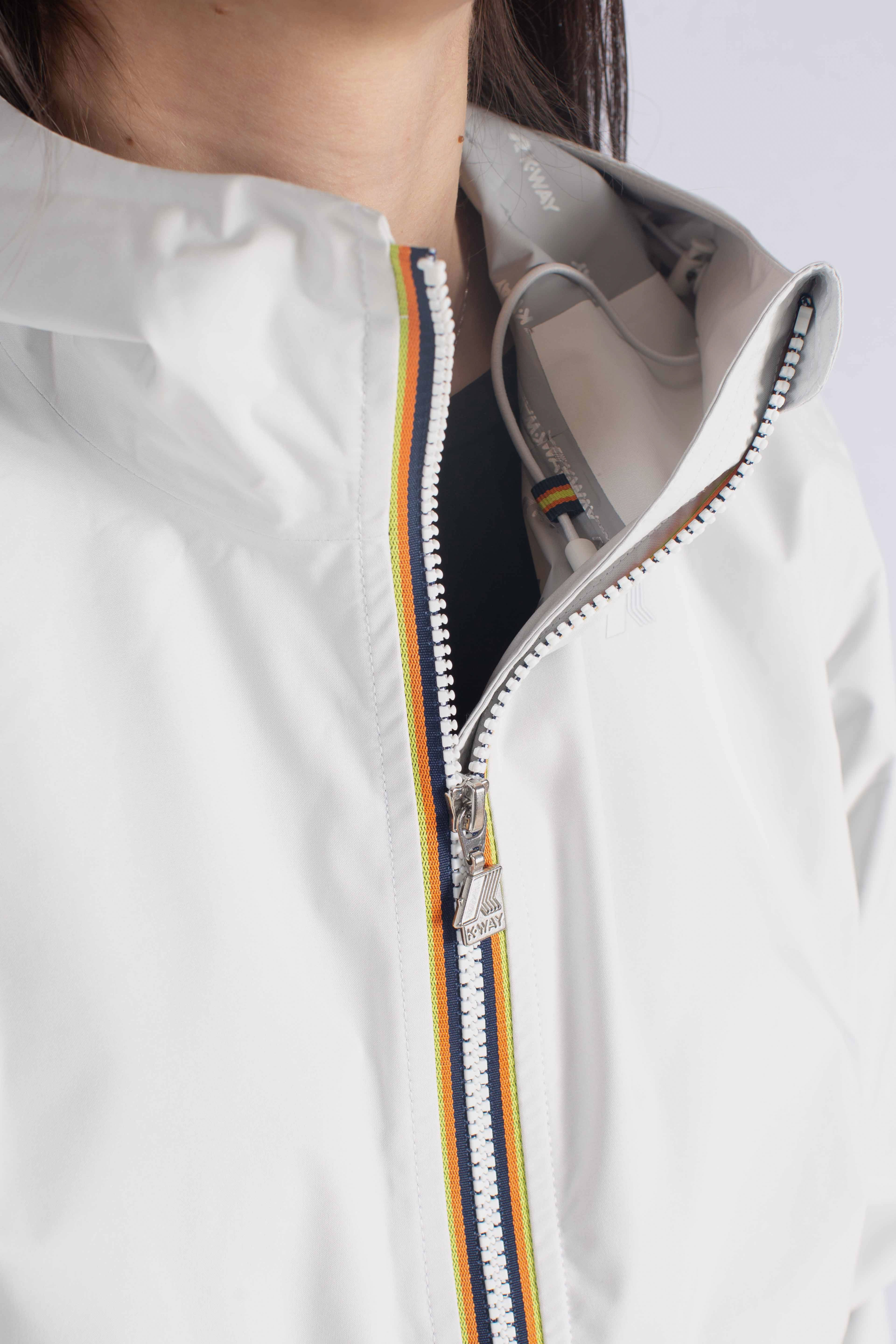 Giacca Impermeabile Slim Fit Lily stretch dot white