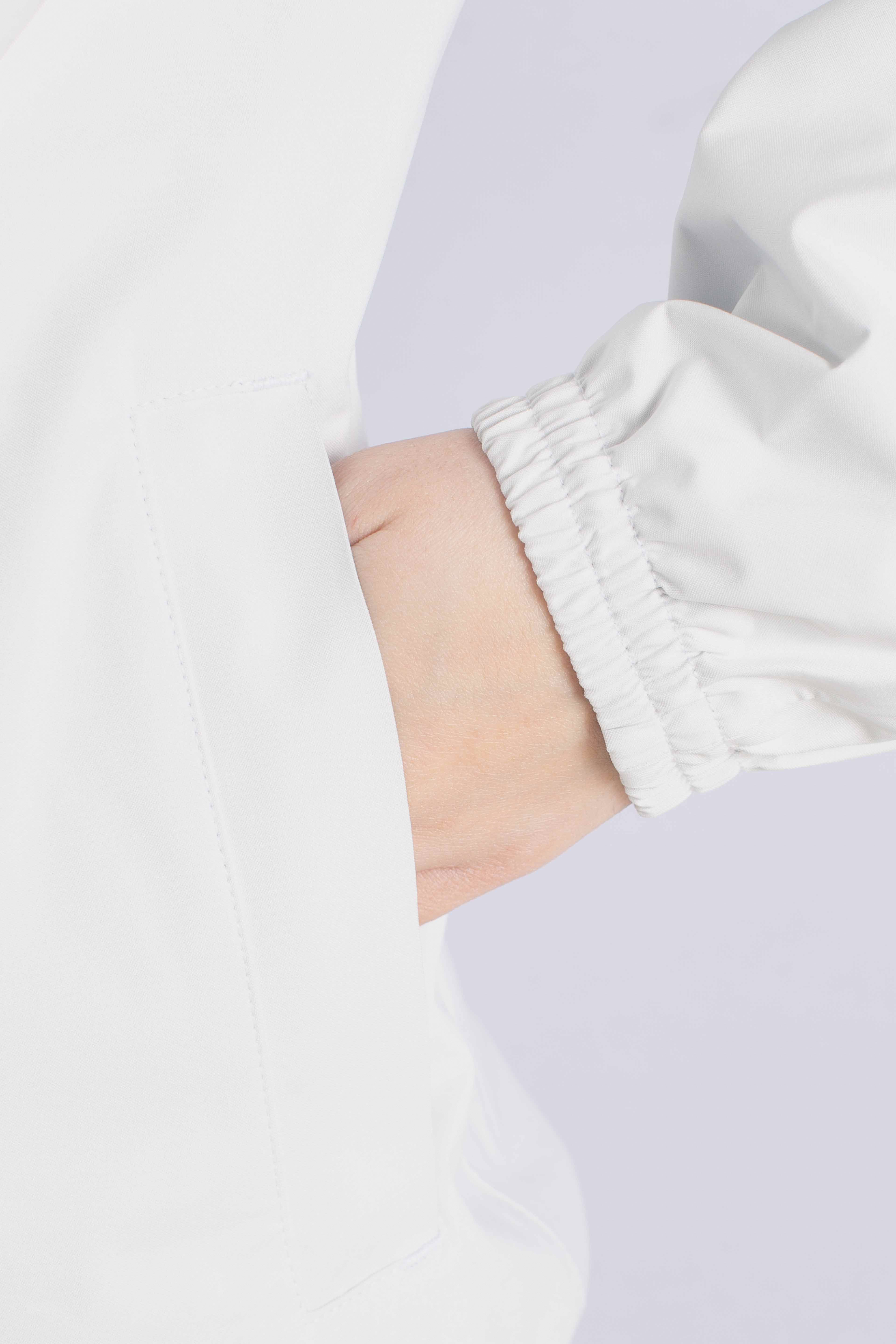 Giacca Impermeabile Slim Fit Lily stretch dot white