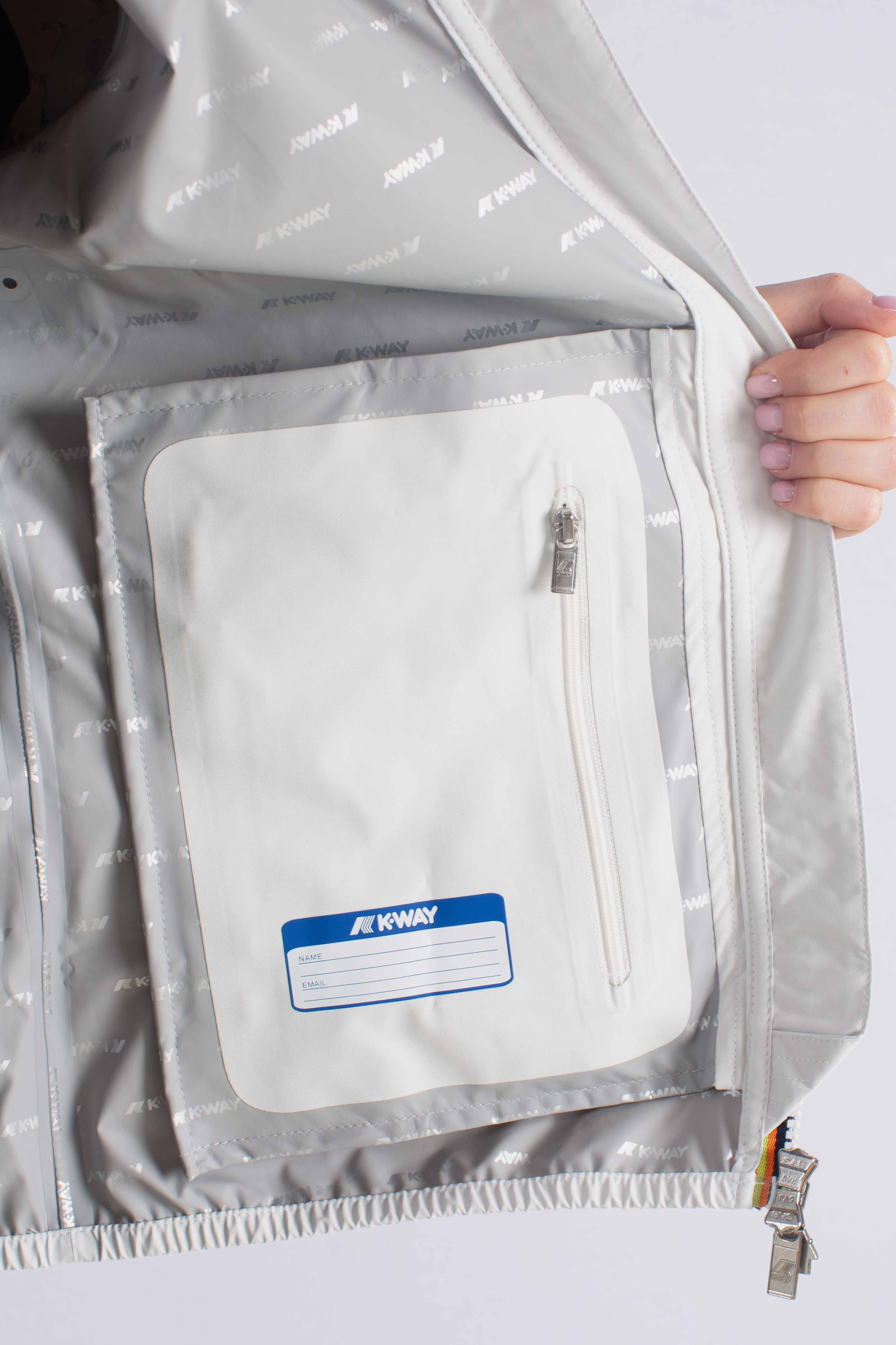 Giacca Impermeabile Slim Fit Lily stretch dot white