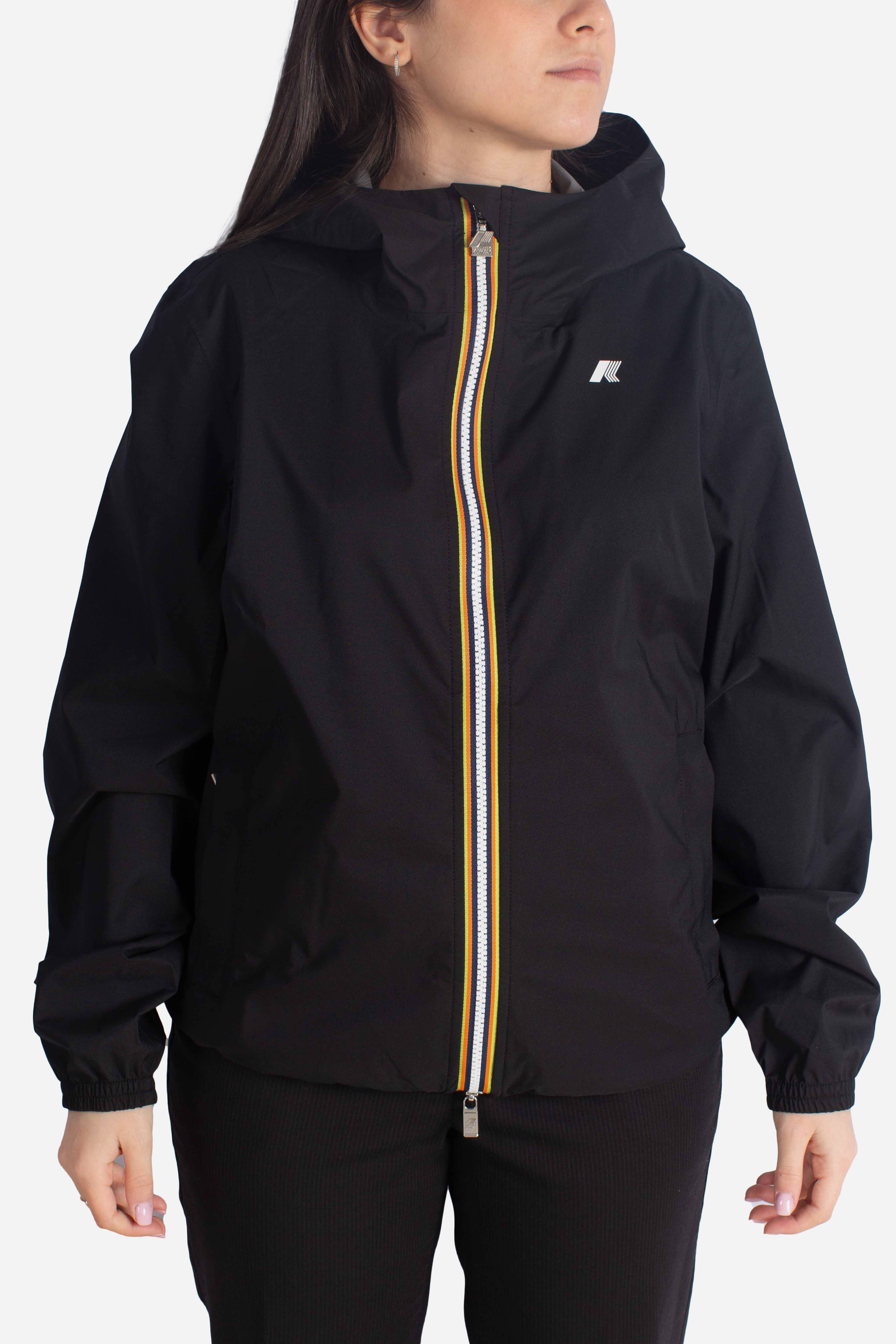 Giacca Impermeabile Slim Fit Lily stretch dot black pure