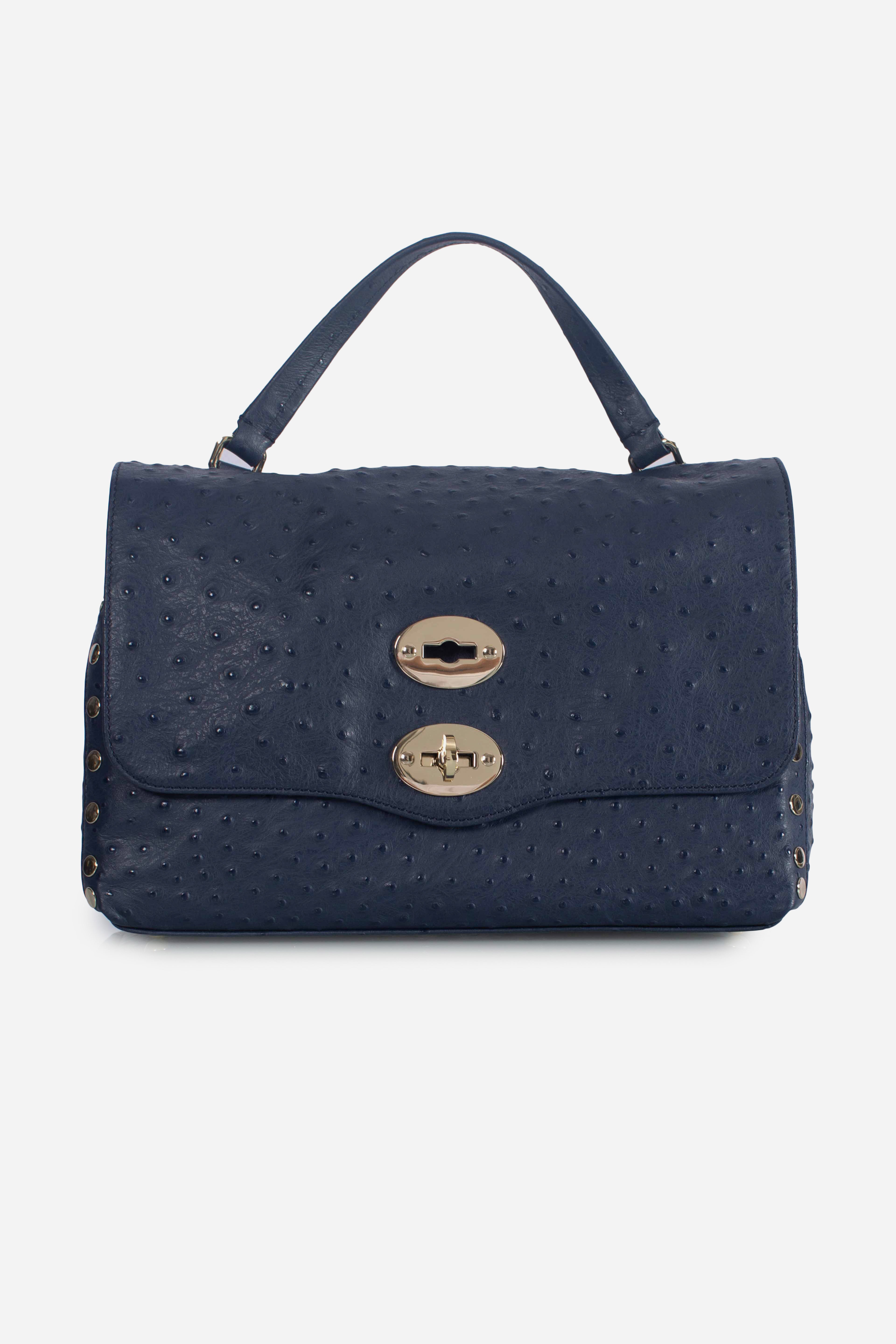 Borsa Postina S cactus blue soffio di vetro