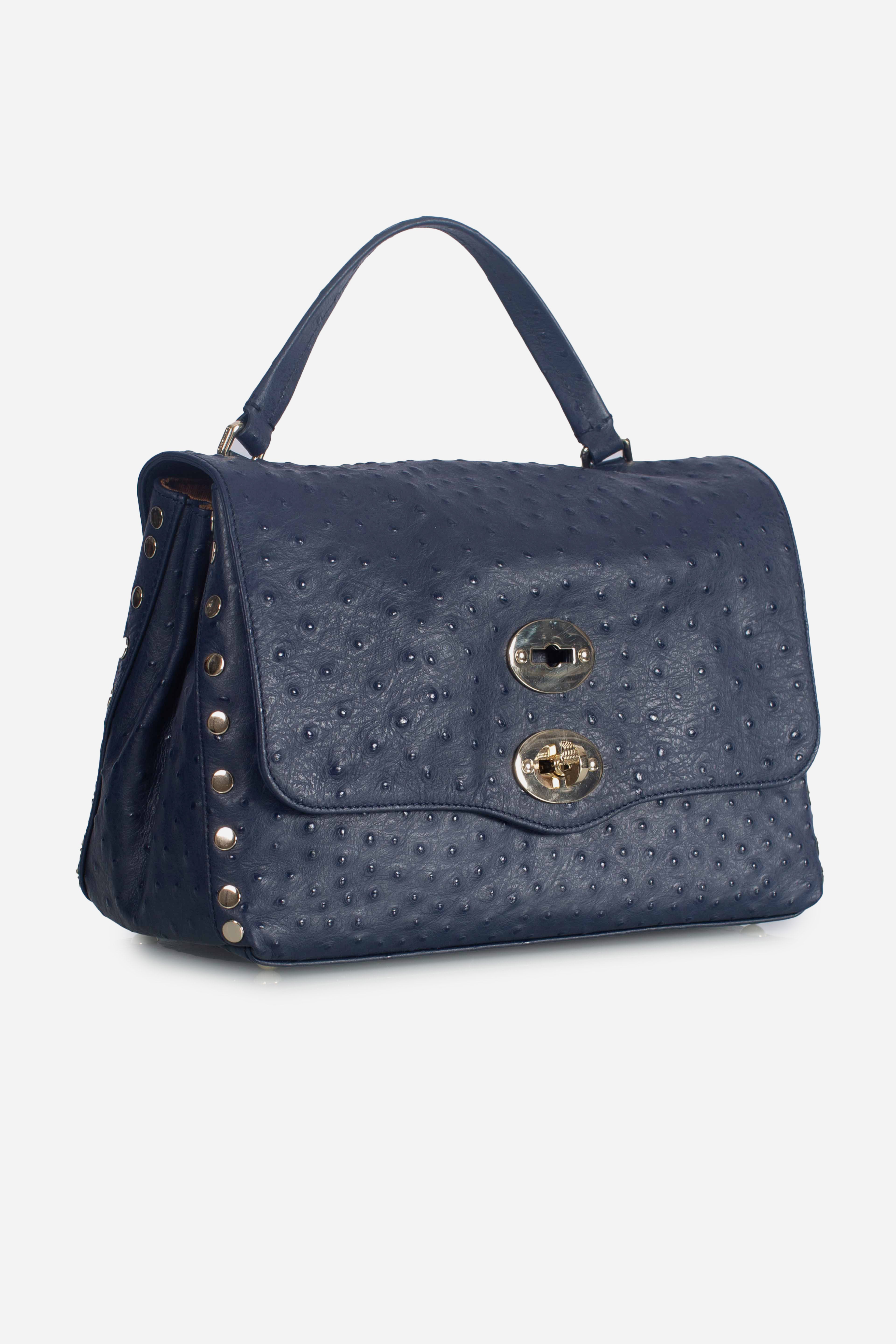 Borsa Postina S cactus blue soffio di vetro
