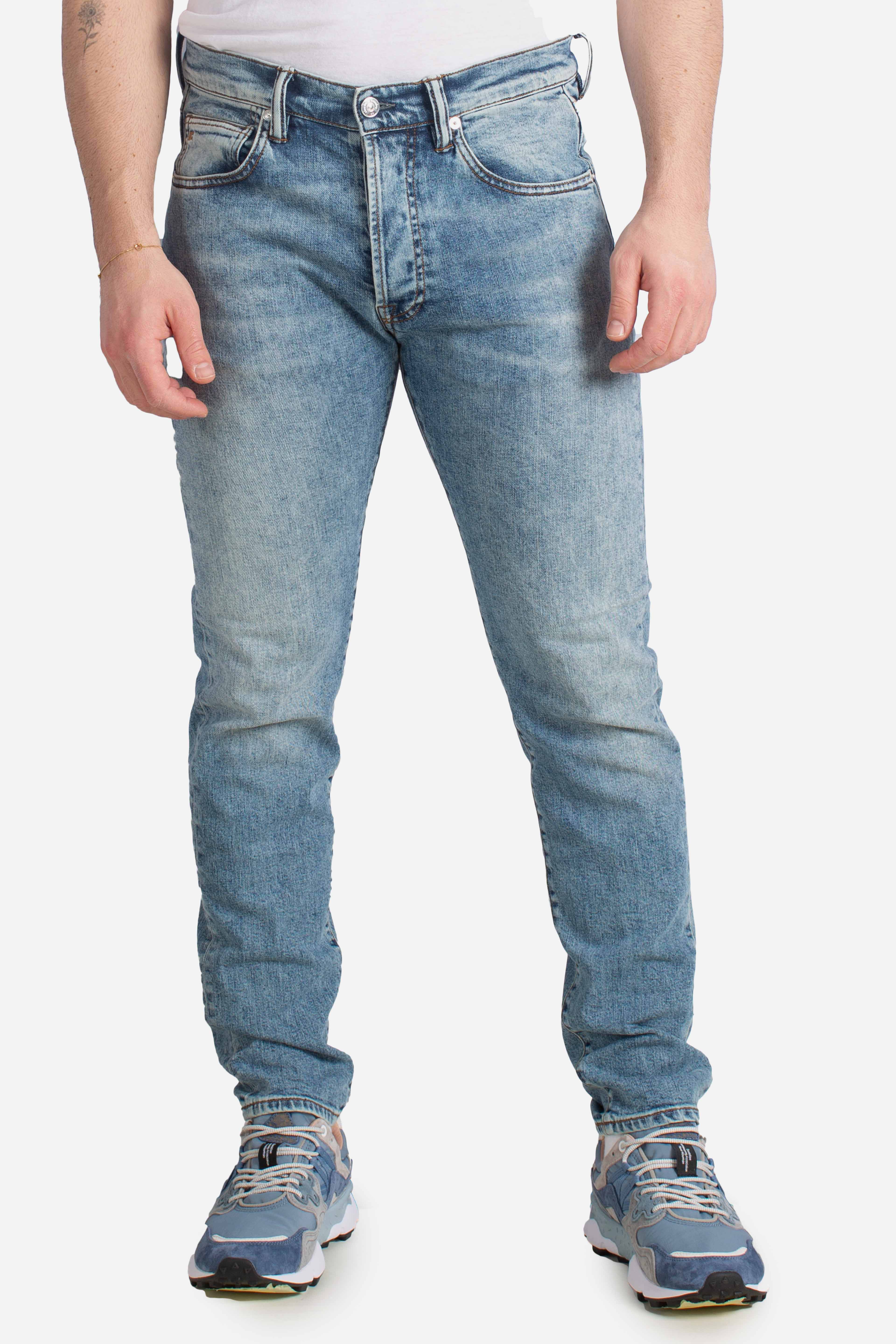 Denim Rock 5 tasche pocket skinny pant blu chiaro