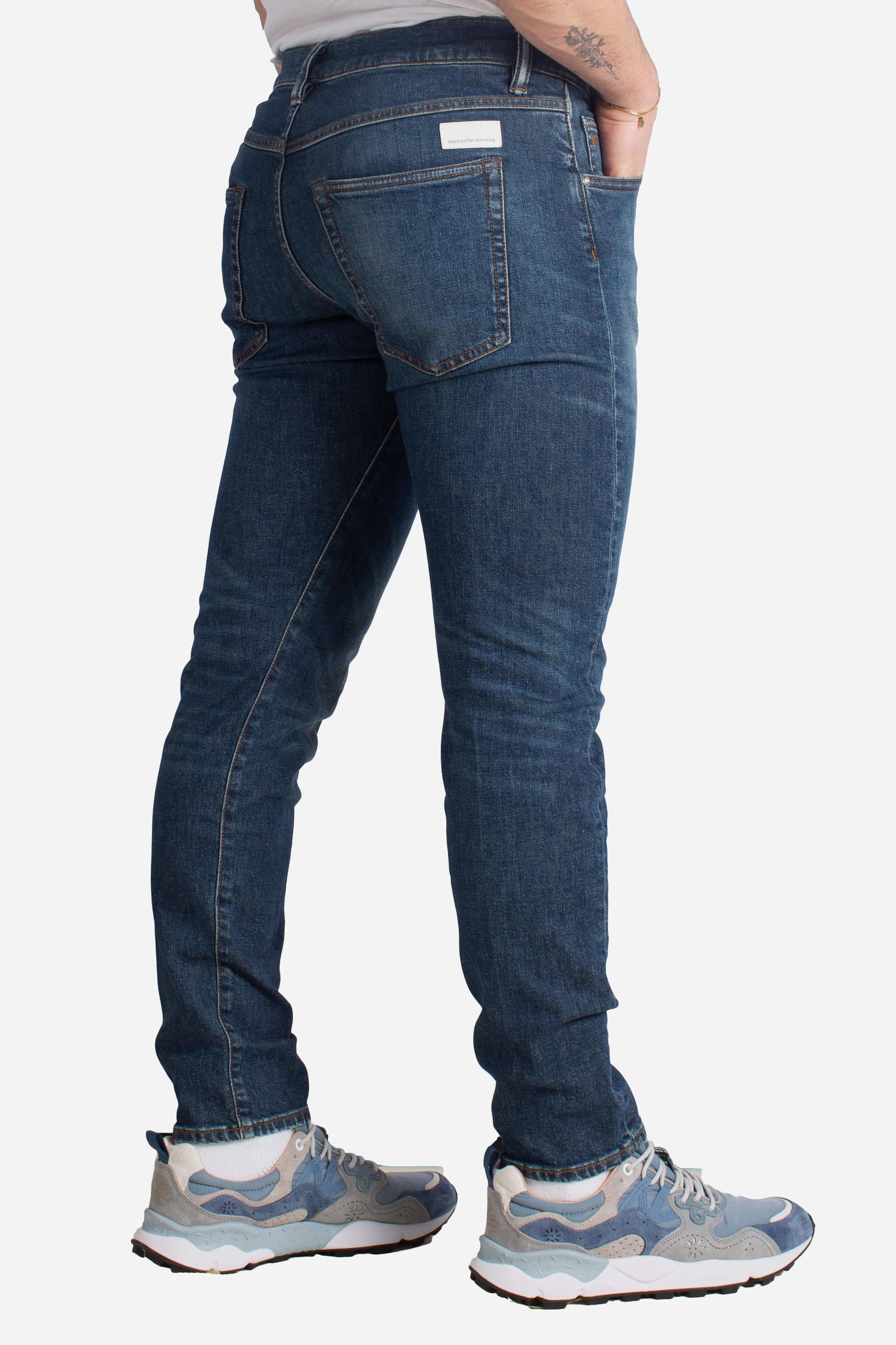 Denim Rock 5 tasche pocket skinny pant blu
