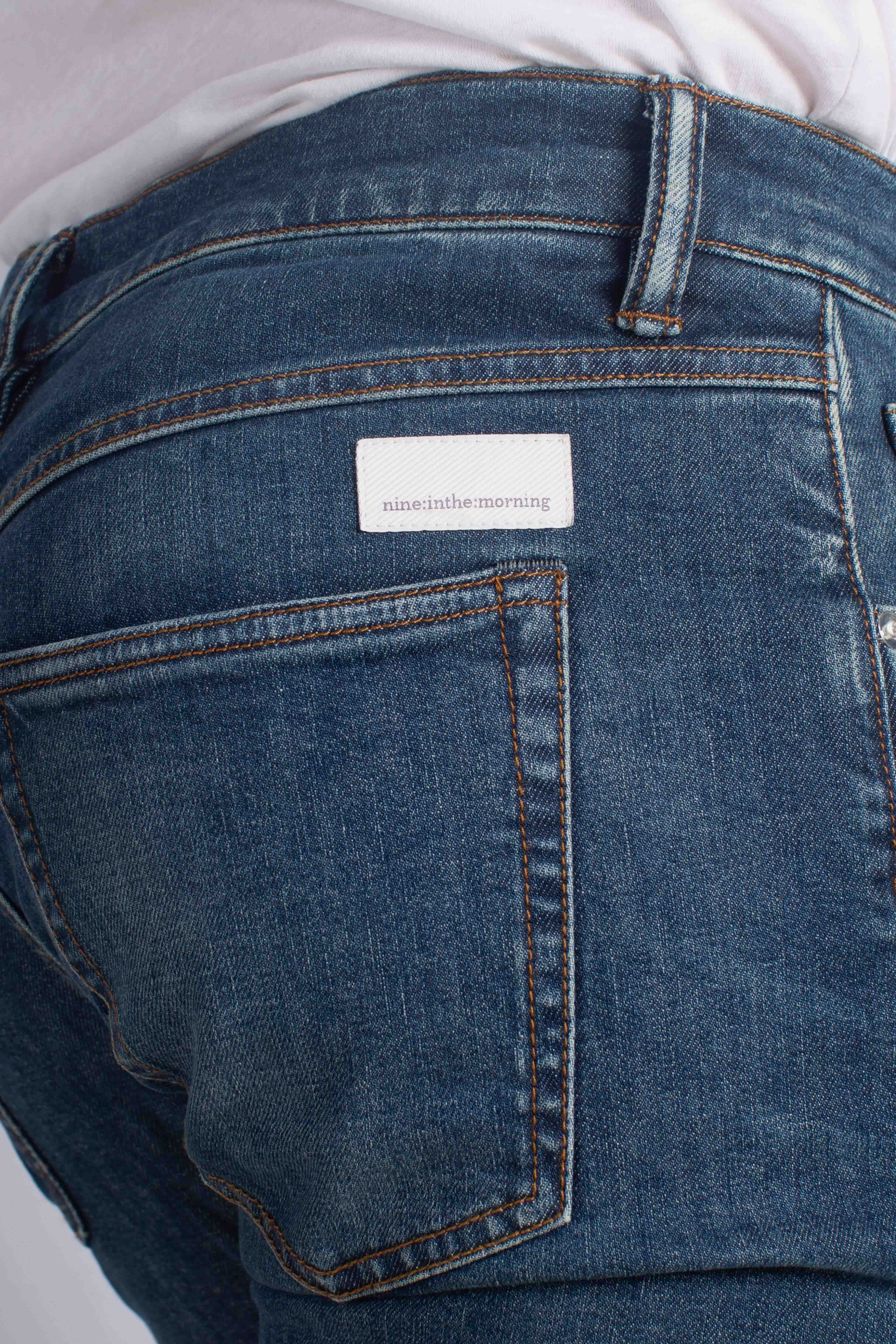 Denim Rock 5 tasche pocket skinny pant blu