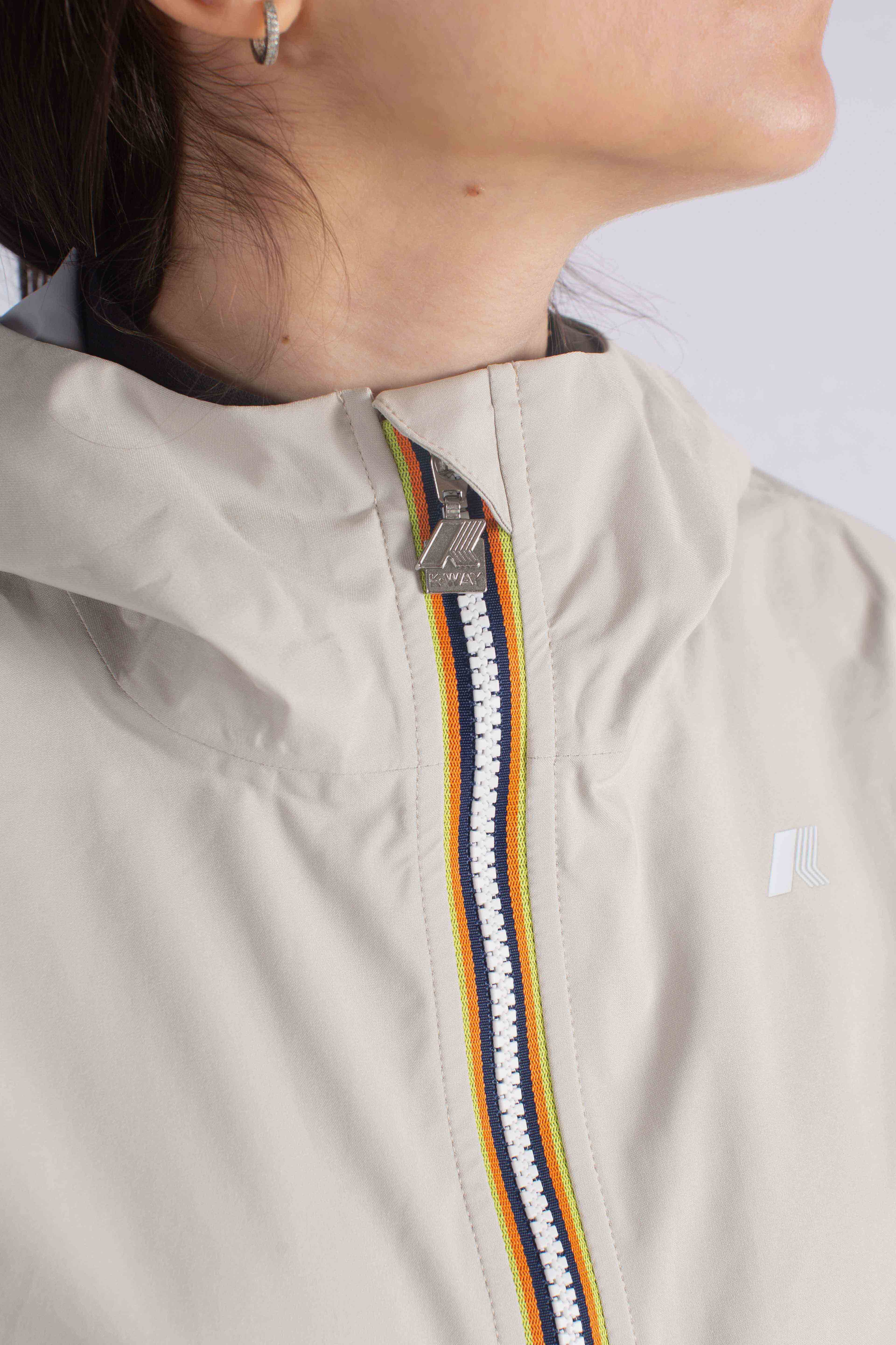 Giacca Impermeabile Slim Fit Lily stretch dot beige lt