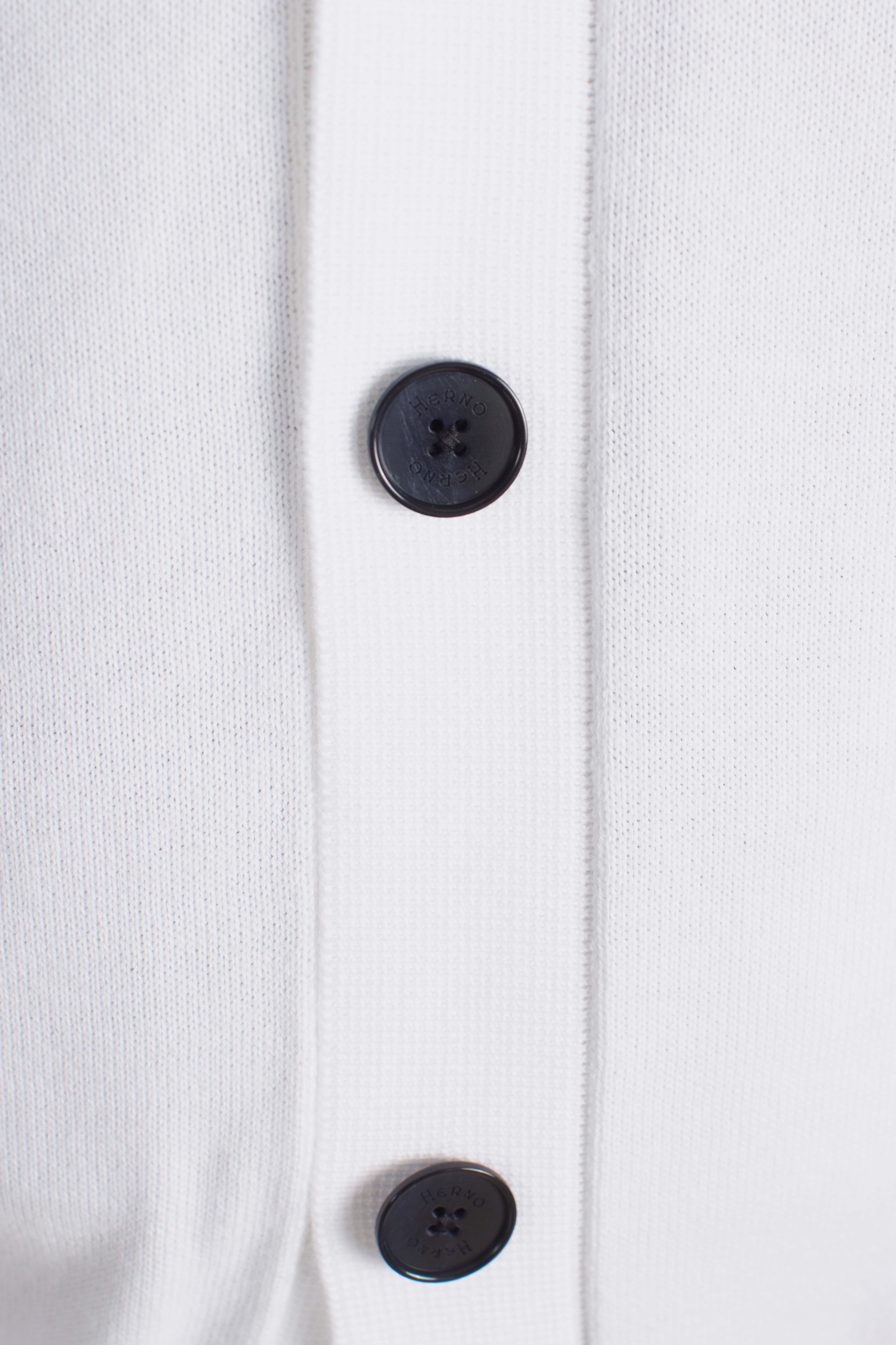 Cardigan in H' logo cotton white