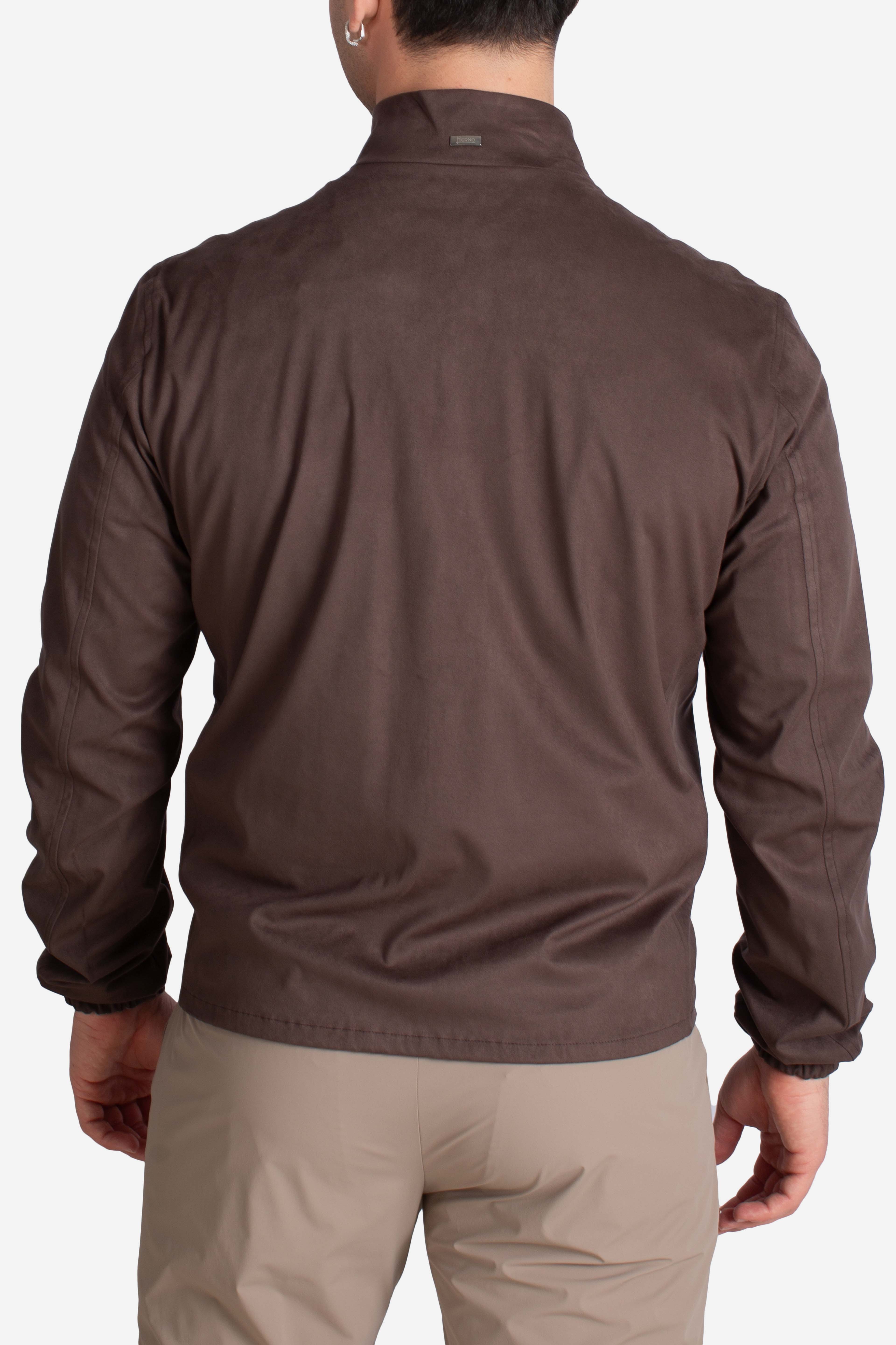 Giubbotto uomo marrone scuro