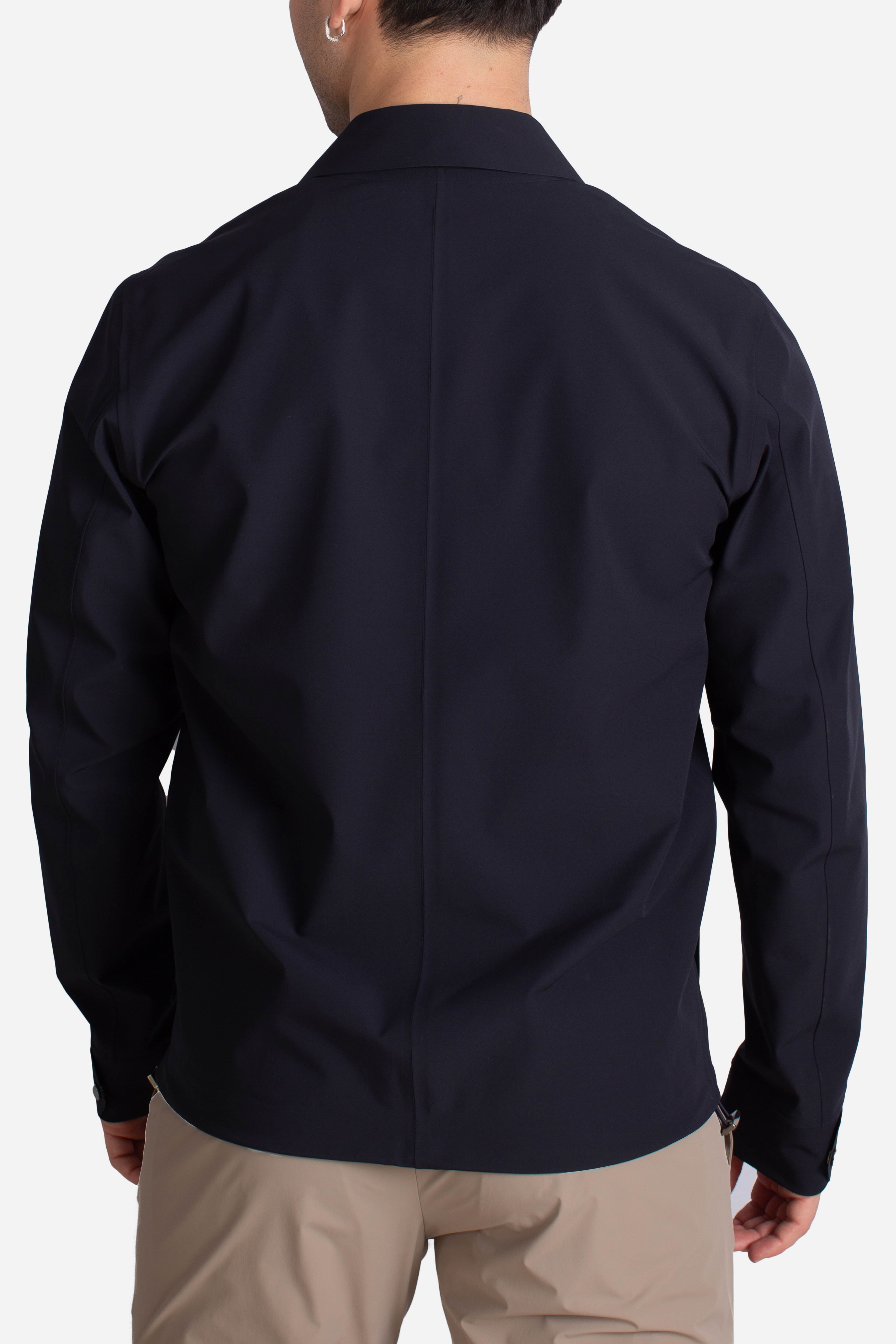 Giacca camicia tecnica blu