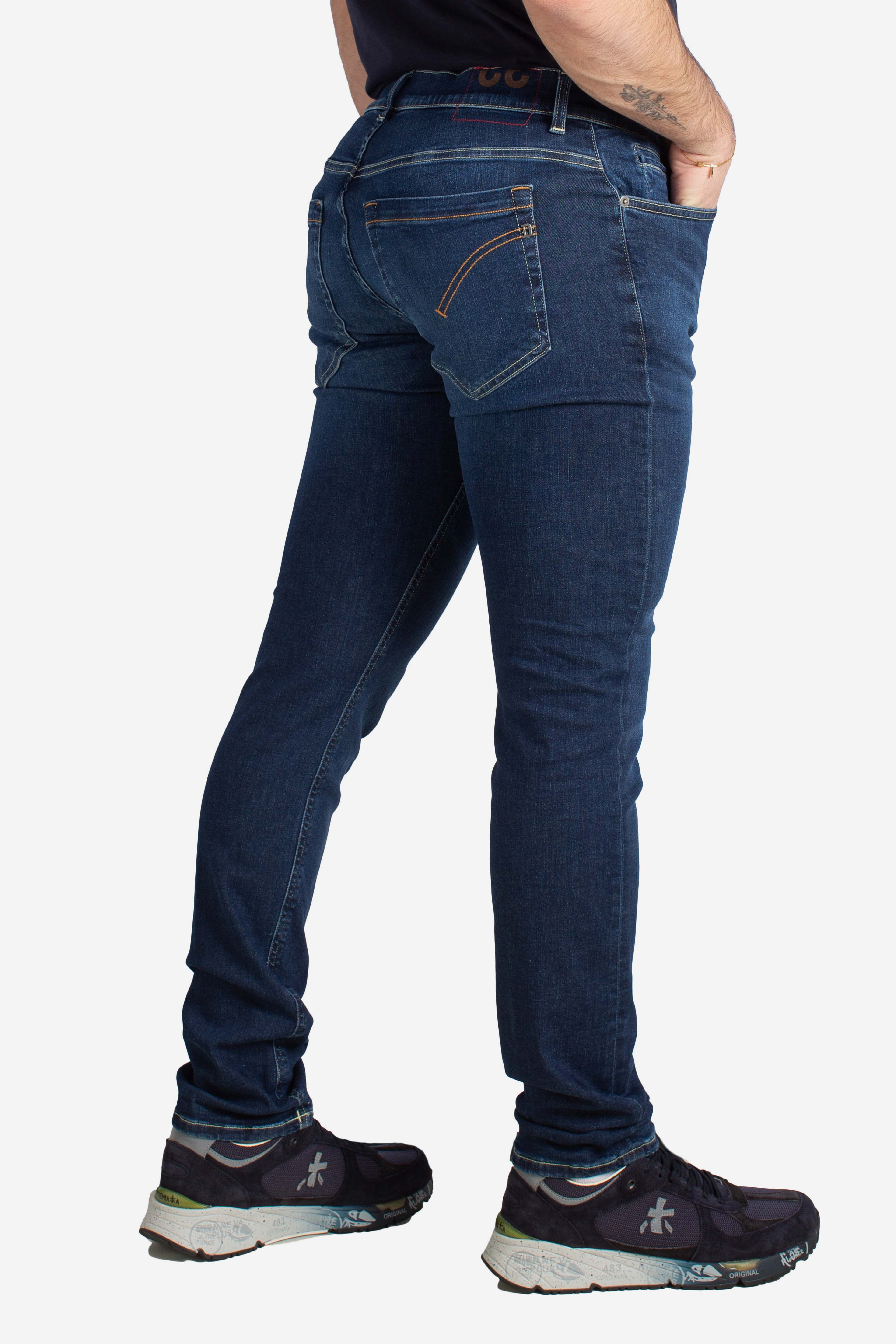 Jeans 5 tasche skinny George blu 11oz alta elasticità