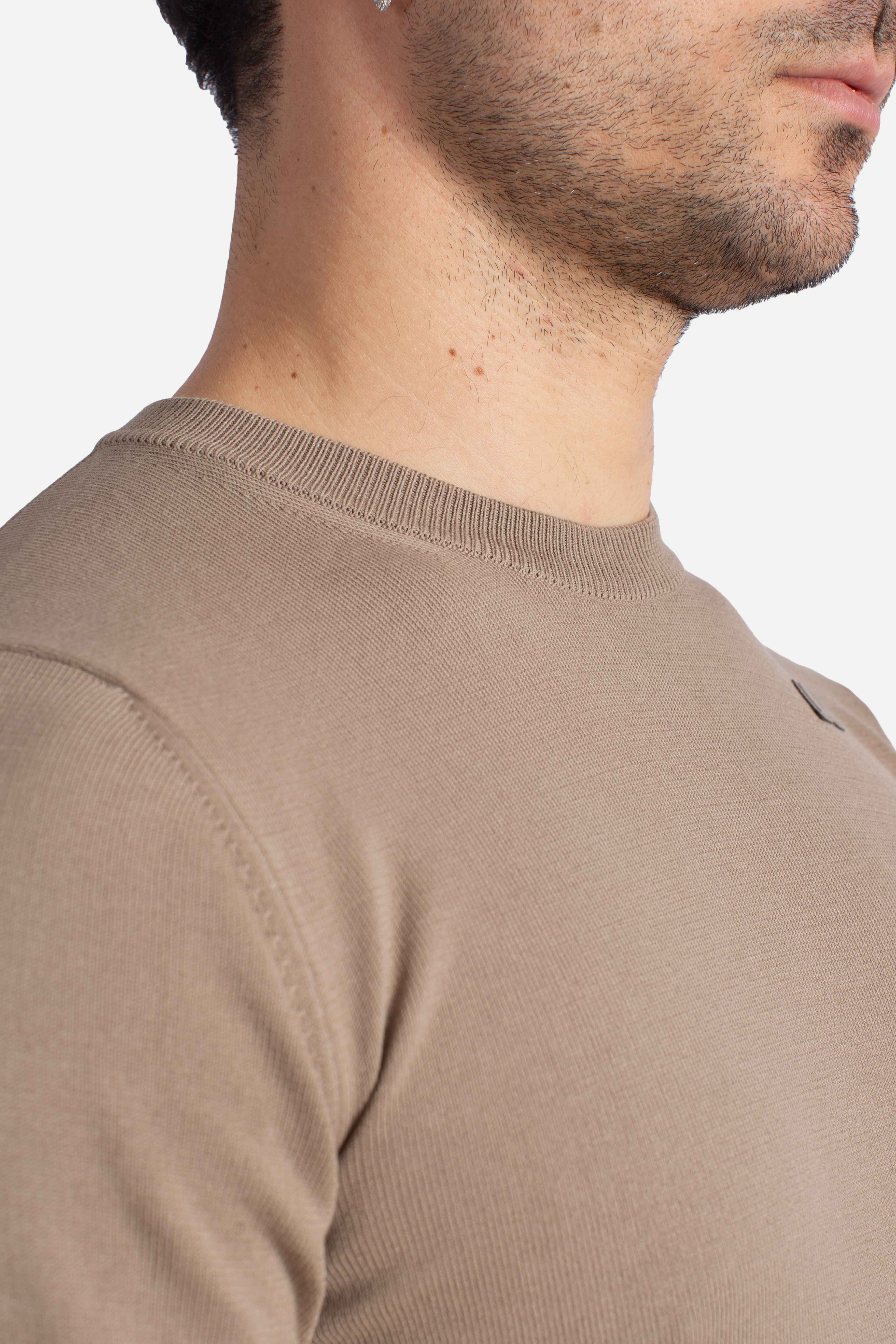 Maglia Sebastien cotton ps beige taupe