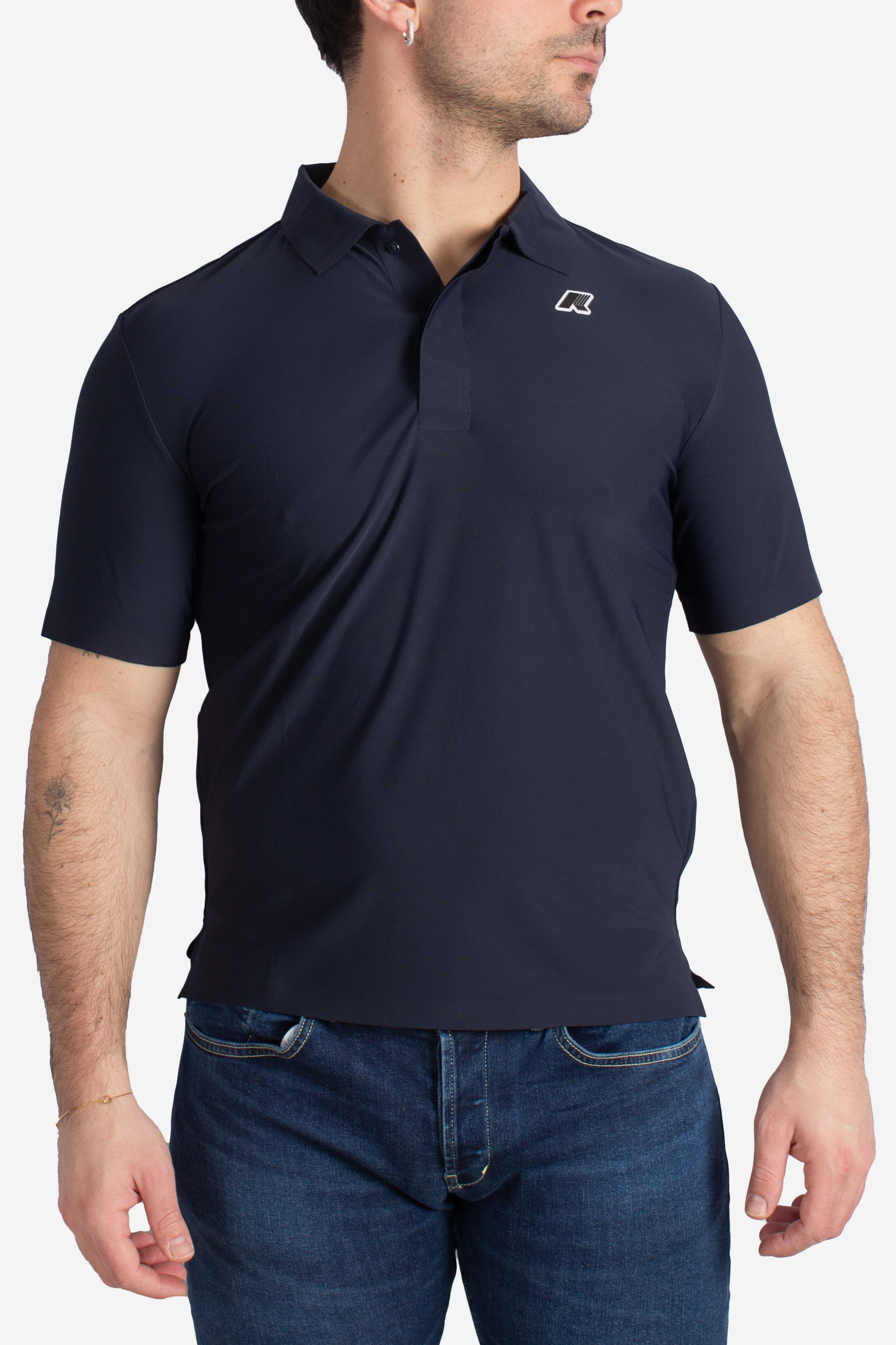 Maglia polo tecnica Swing golf blue depth bw