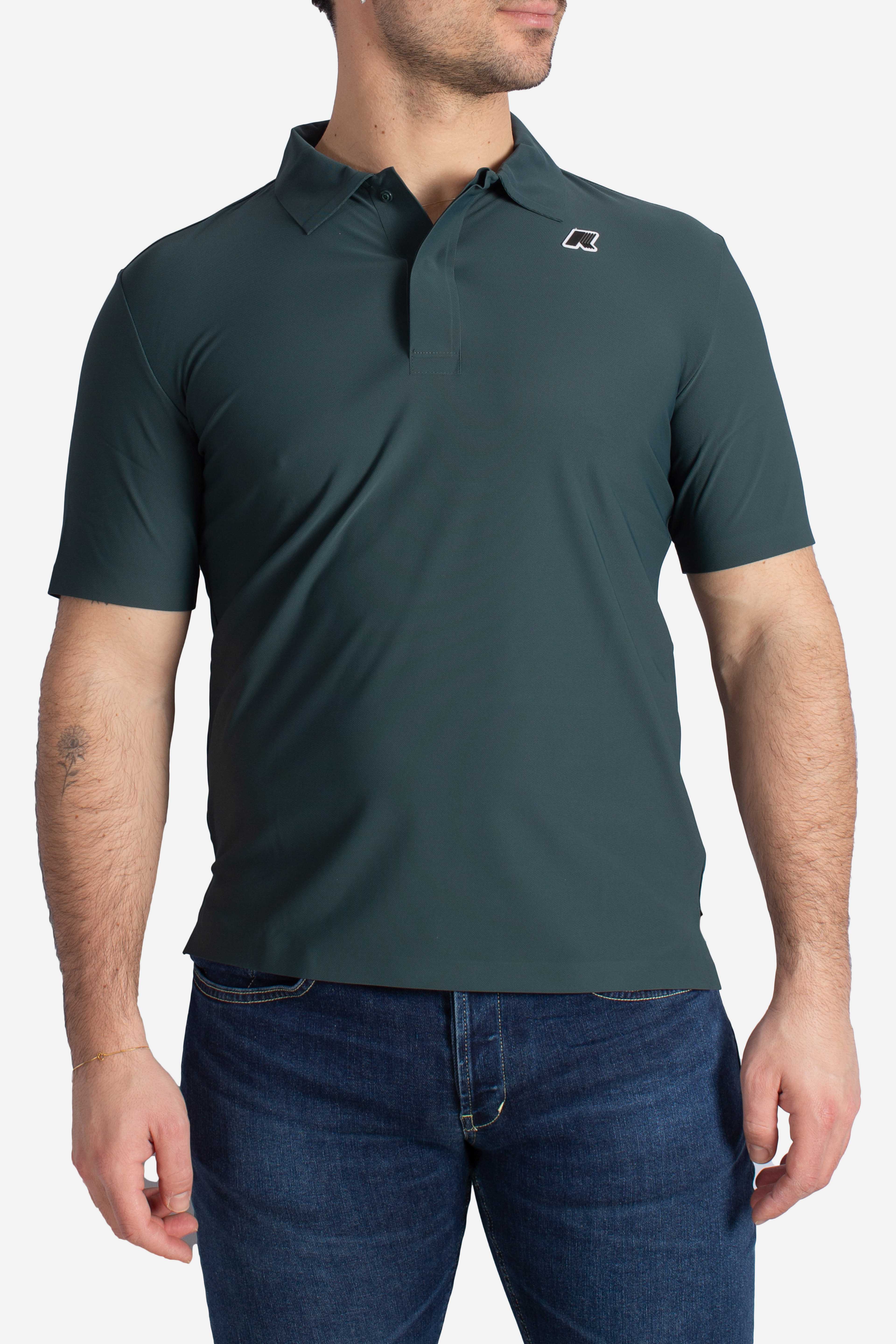 Maglia polo tecnica Swing golf green dk jungle