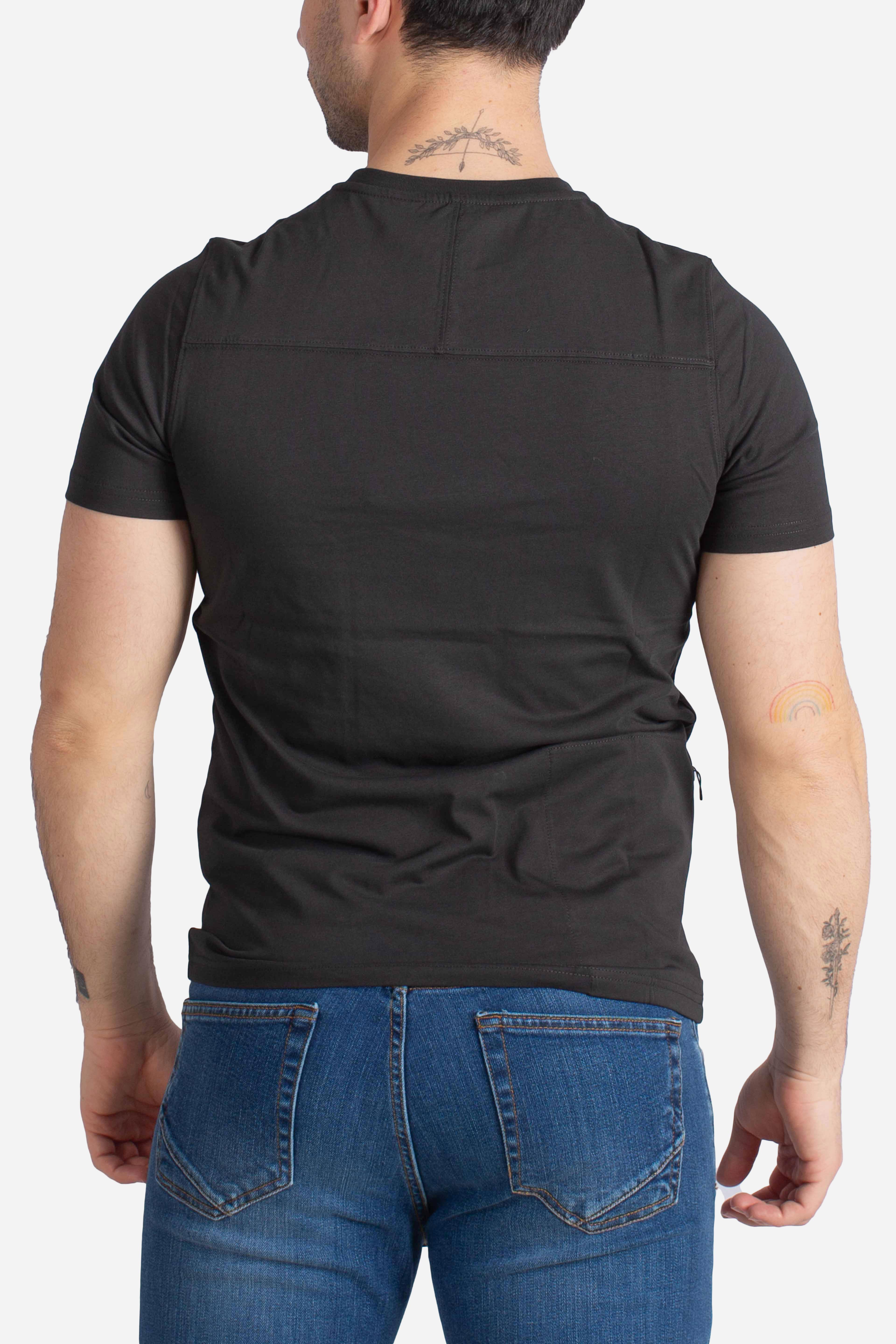 T-shirt Leonide con logo black pure