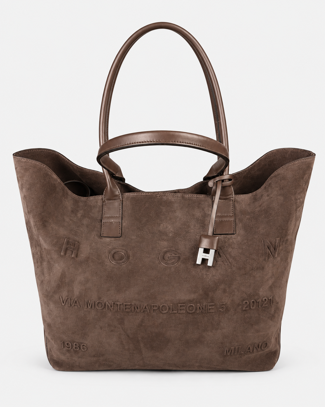 Hogan Borsa donna Shopping Address Media Marrone