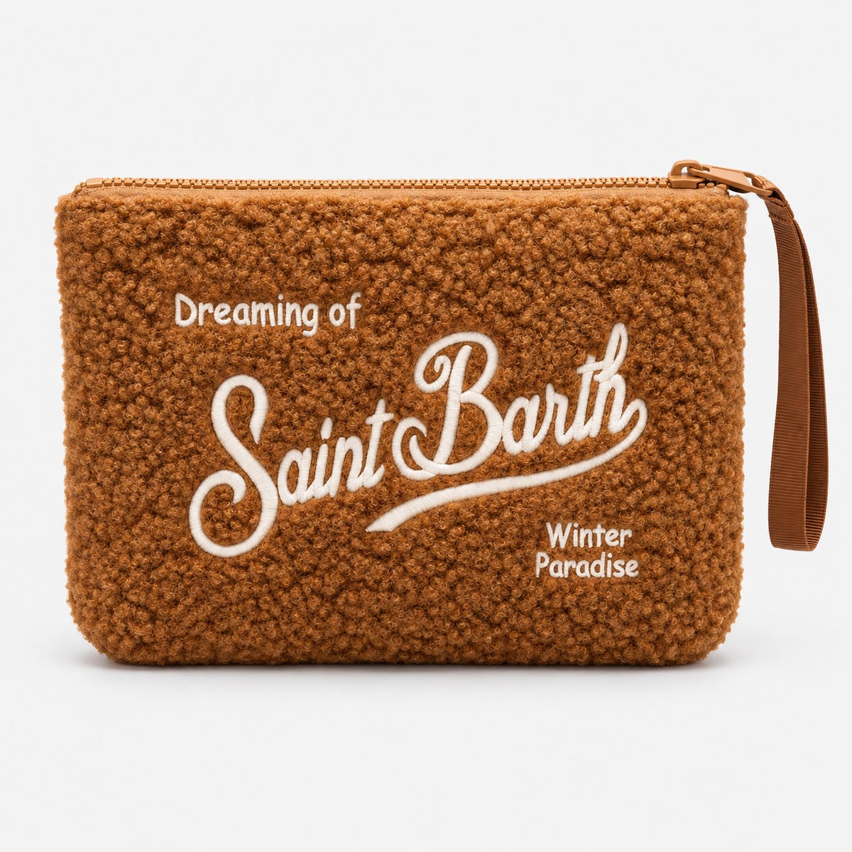 MC2 Saint Barth Pochette Donna Aline Teddy Color Cognac