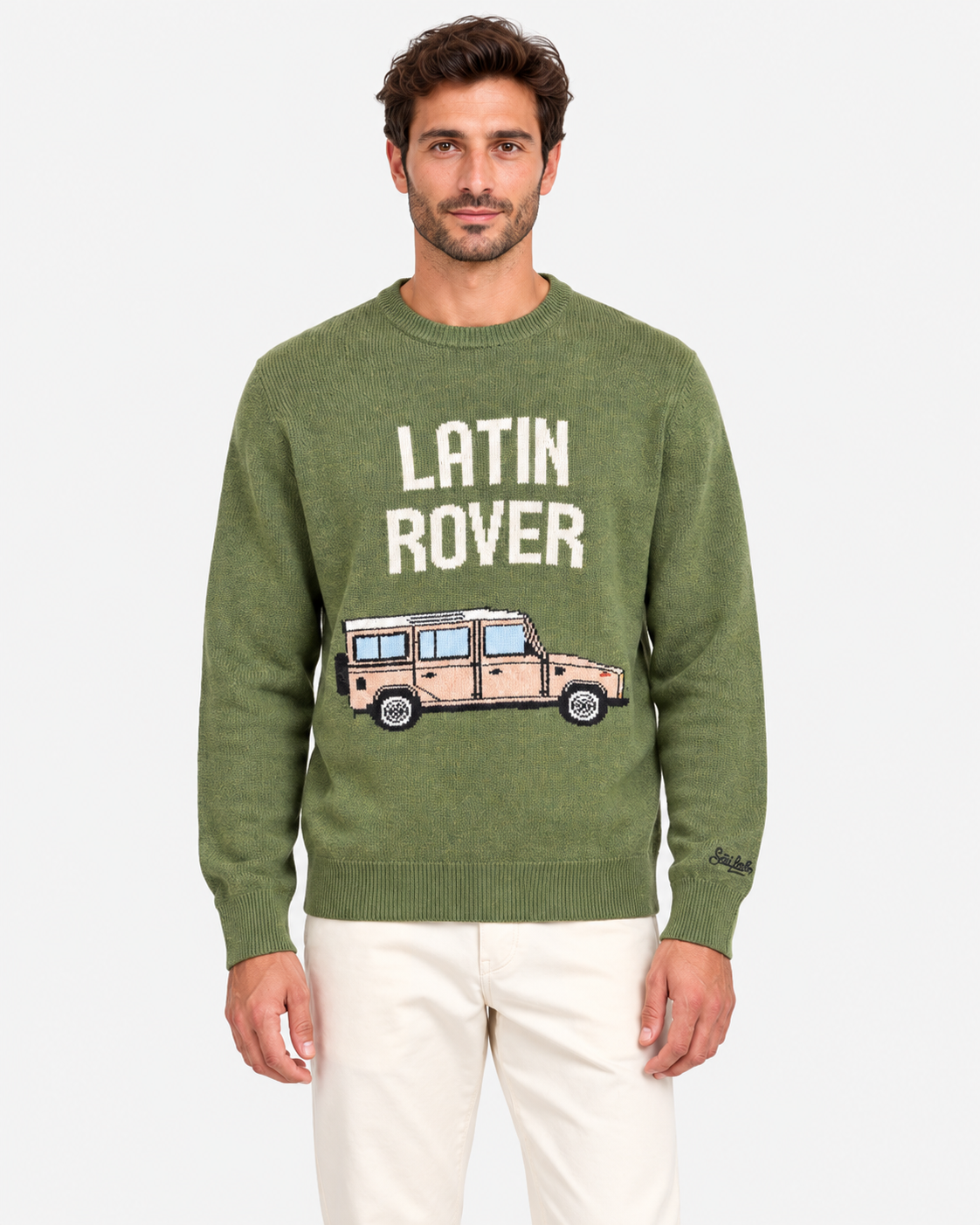 MC2 Saint Barth Maglia Uomo Latin Rover Car Verde
