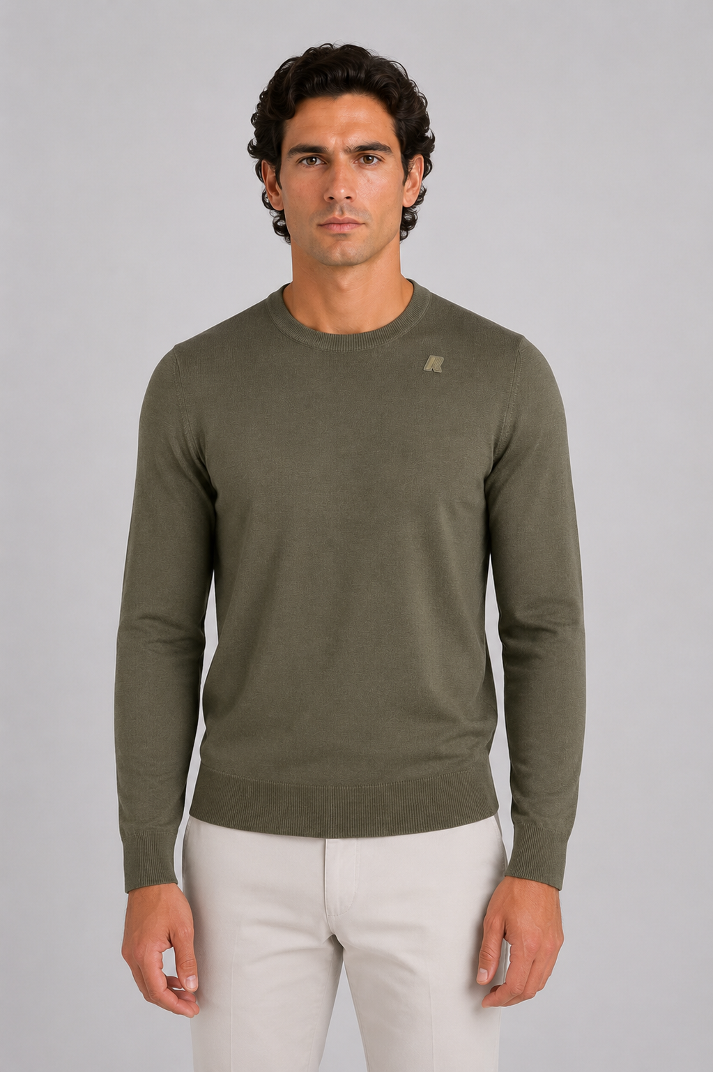 Maglia Sebastien merino green sage