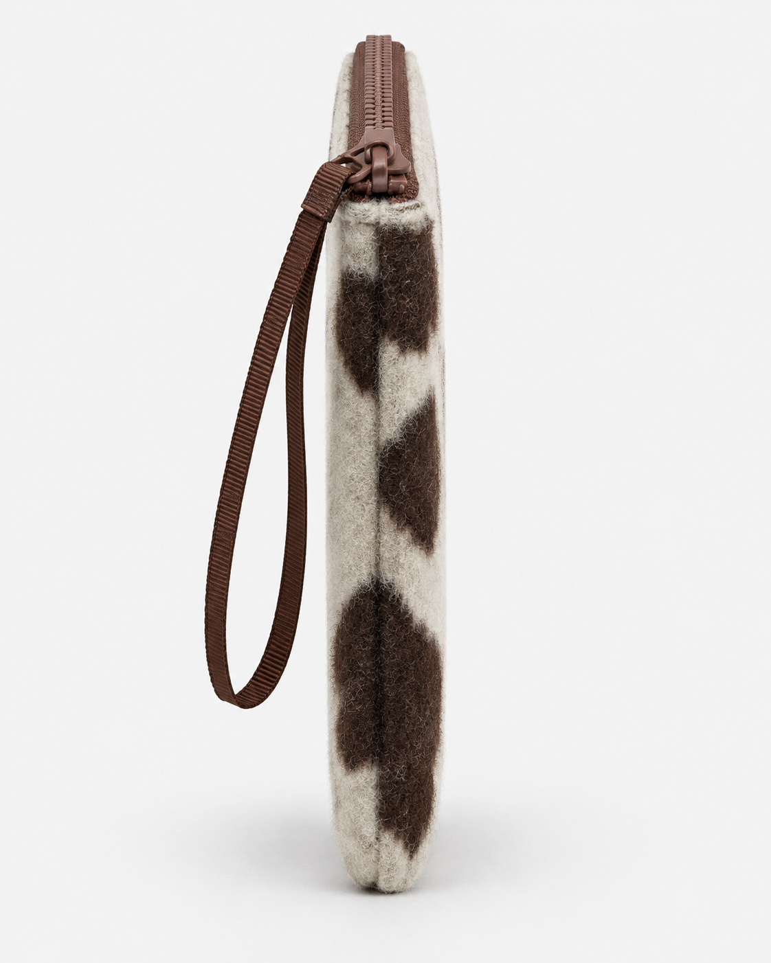 MC2 Saint Barth Pochette Donna Aline Felt Cow Panna e Marrone