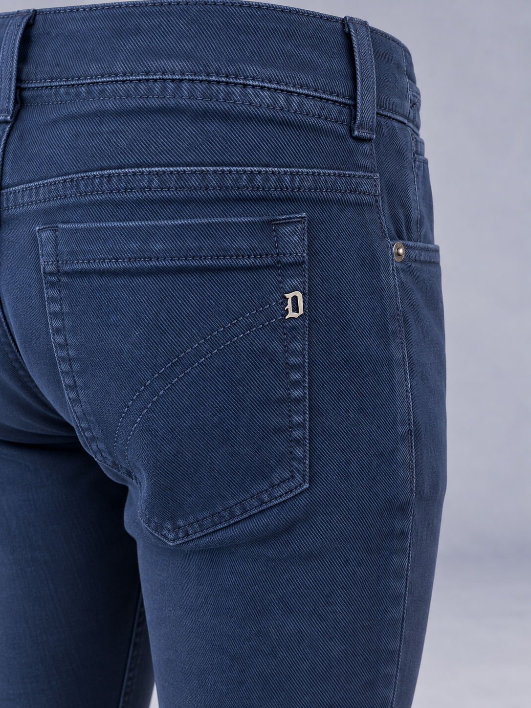 Dondup Pantalone Uomo Slim Fit Blue Navy