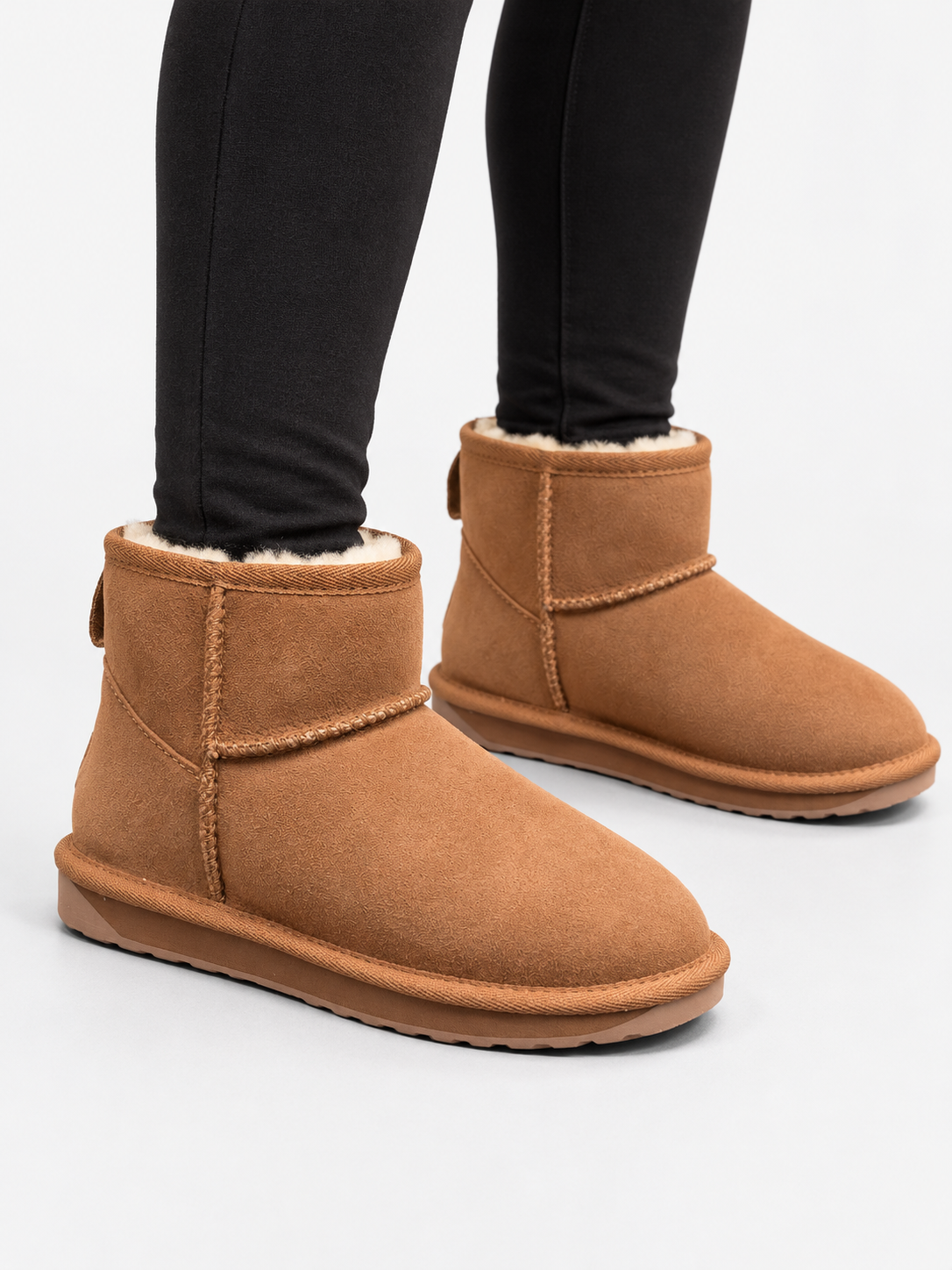EMU Australia Stivaletti Donna Stinger Micro Chestnut in Montone