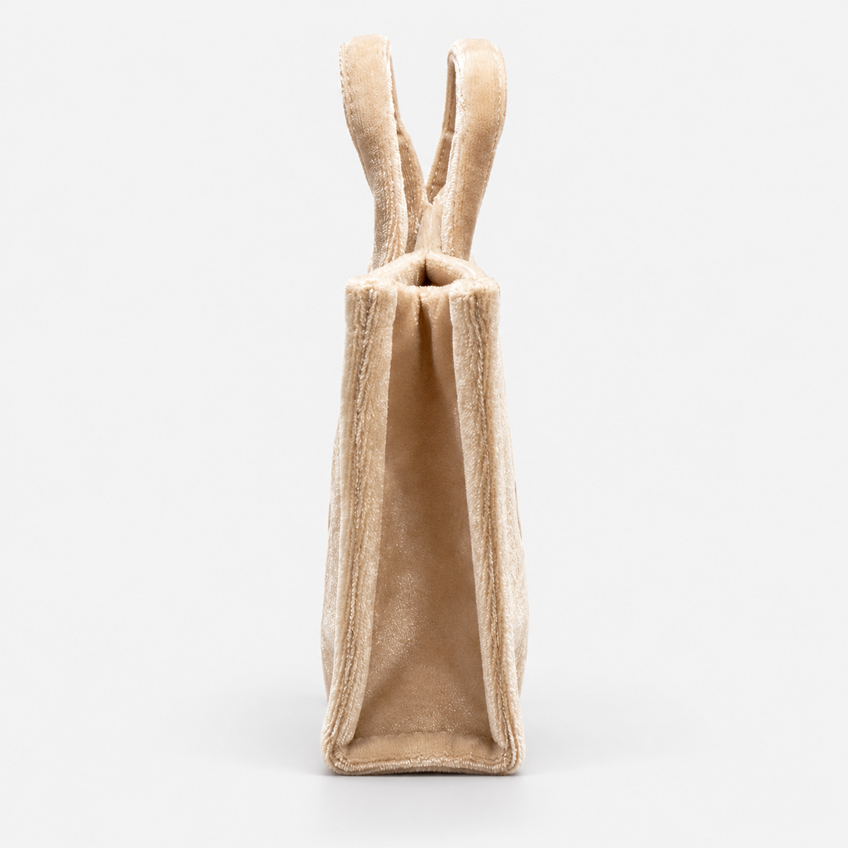 MC2 Saint Barth Phone Bag Donna in Velluto Beige con Tracolla
