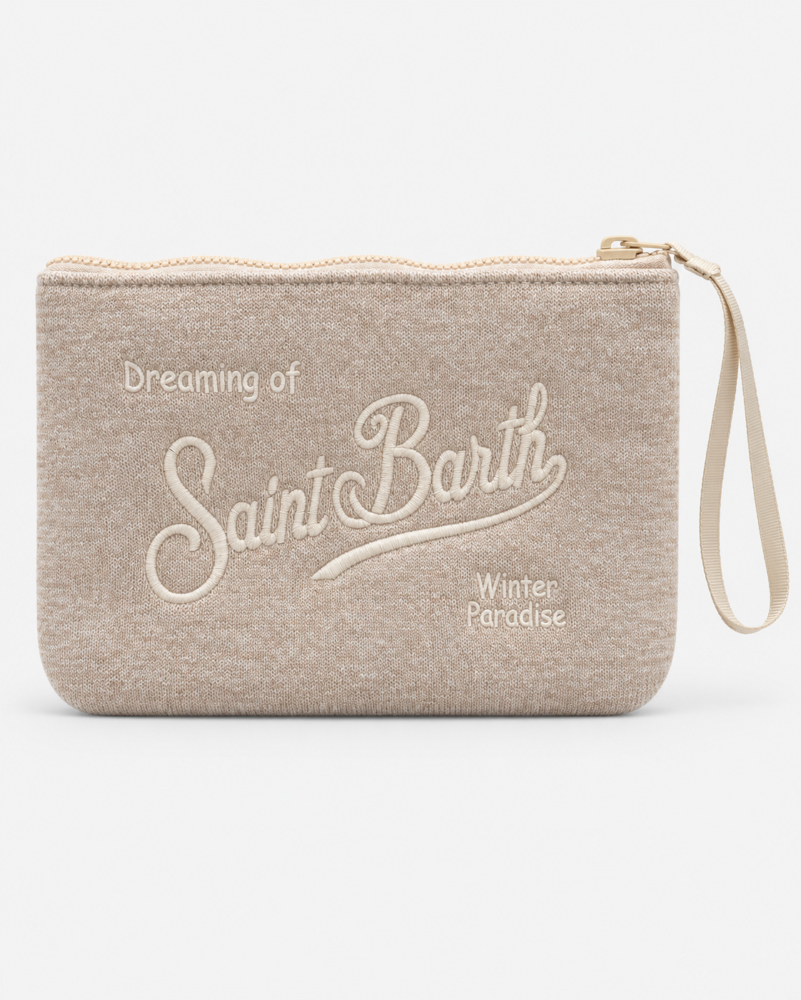 MC2 Saint Barth Pochette Donna Aline Wool Beige