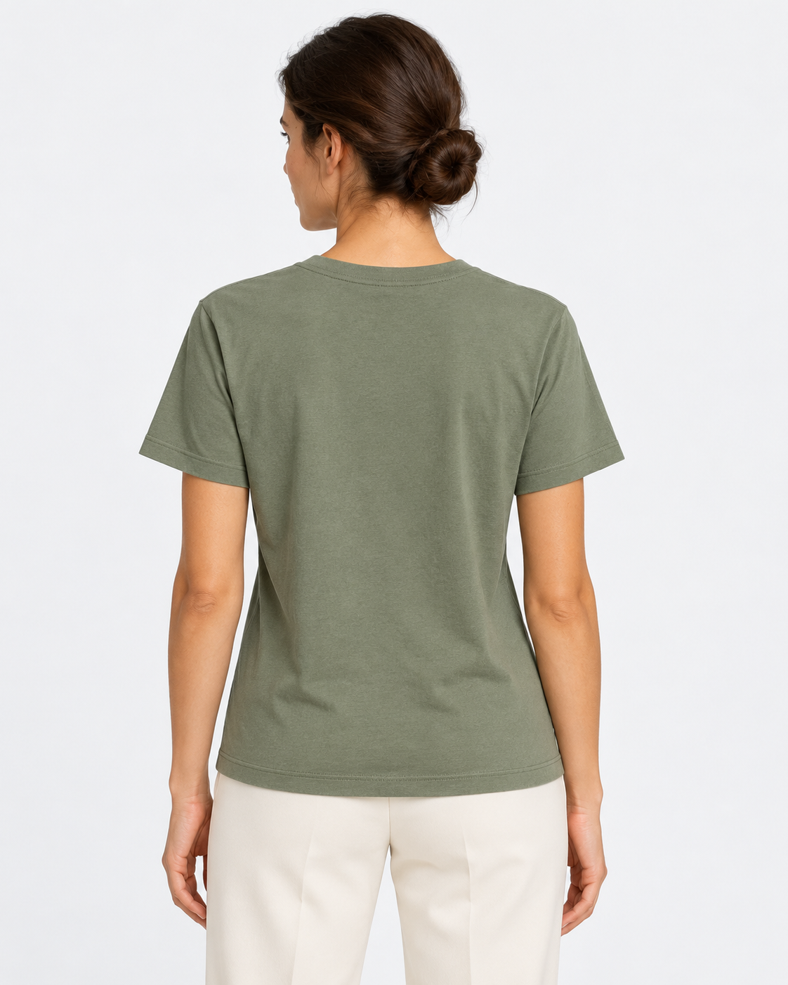 Polo Ralph Lauren T-shirt Donna Polo Bear in Cotone Verde Oliva