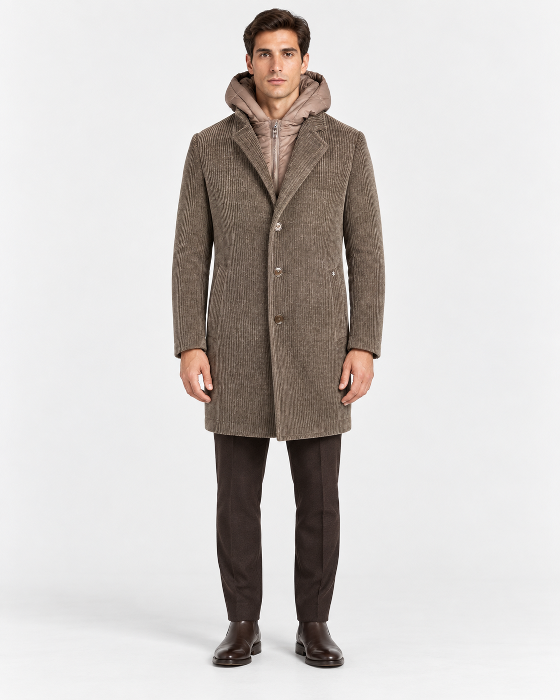 Distretto 12 Cappotto Uomo Alba Moro Doppiopetto